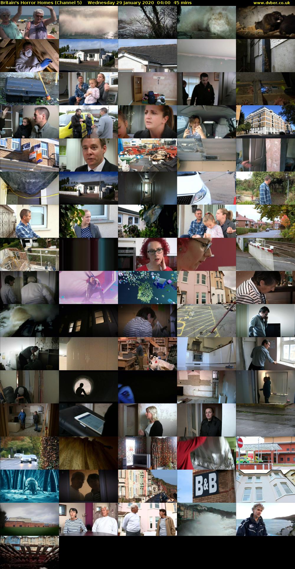 Britain's Horror Homes (Channel 5) Wednesday 29 January 2020 04:00 - 04:45