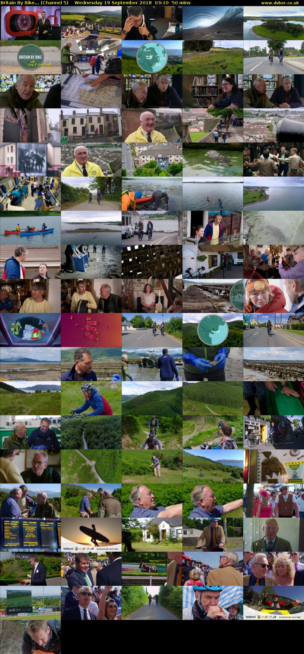 Britain By Bike... (Channel 5) Wednesday 19 September 2018 03:10 - 04:00