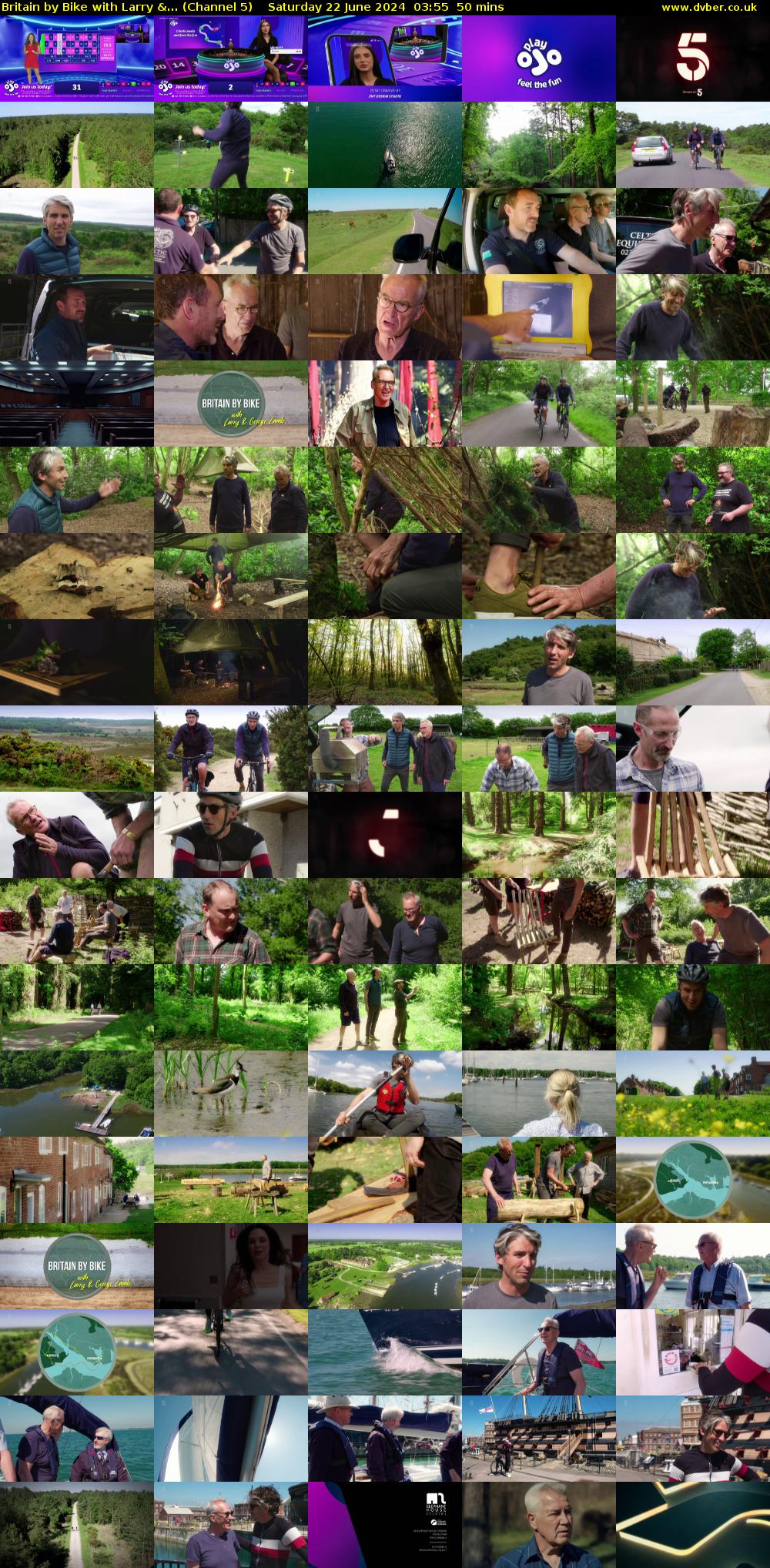 Britain by Bike with Larry &... (Channel 5) Saturday 22 June 2024 03:55 - 04:45