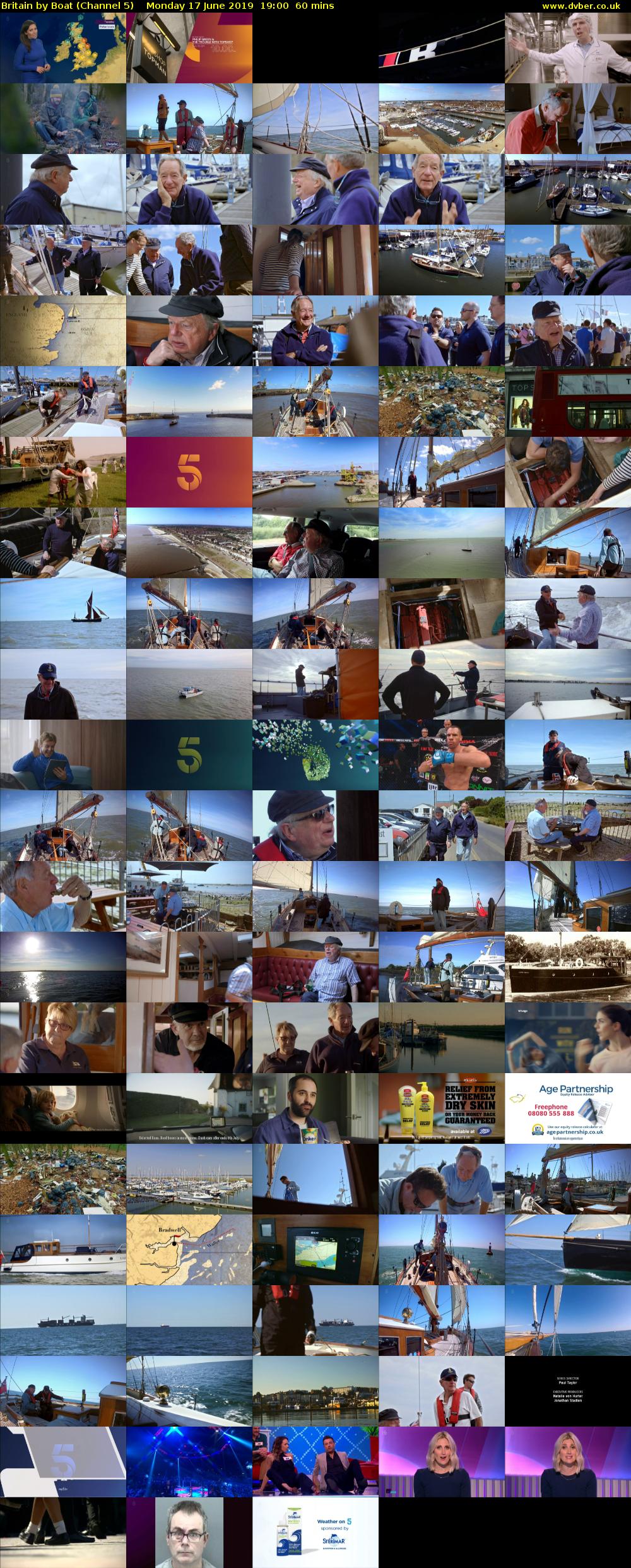Britain by Boat (Channel 5) Monday 17 June 2019 19:00 - 20:00