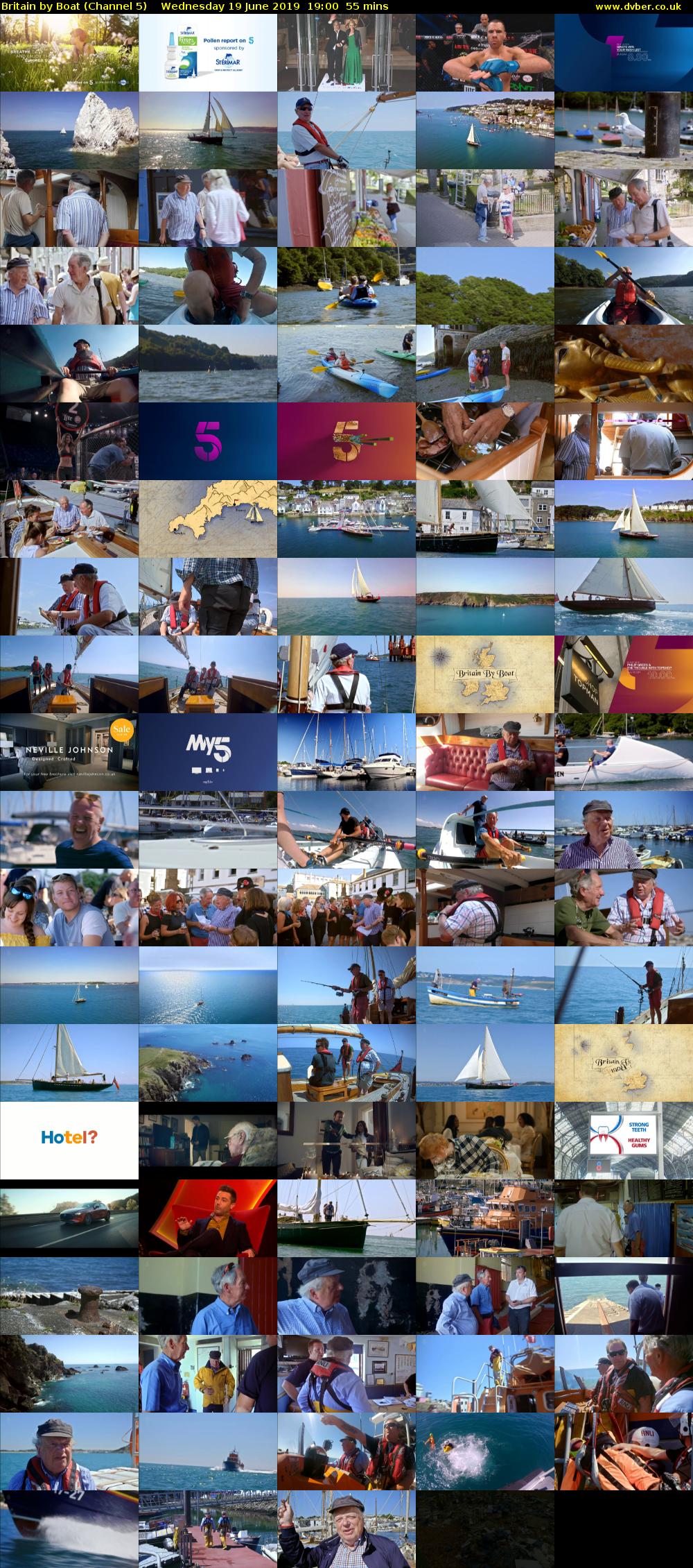 Britain by Boat (Channel 5) Wednesday 19 June 2019 19:00 - 19:55