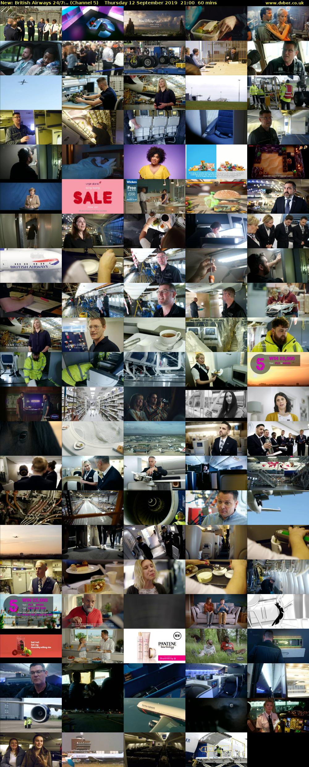 British Airways 24/7:.. (Channel 5) Thursday 12 September 2019 21:00 - 22:00