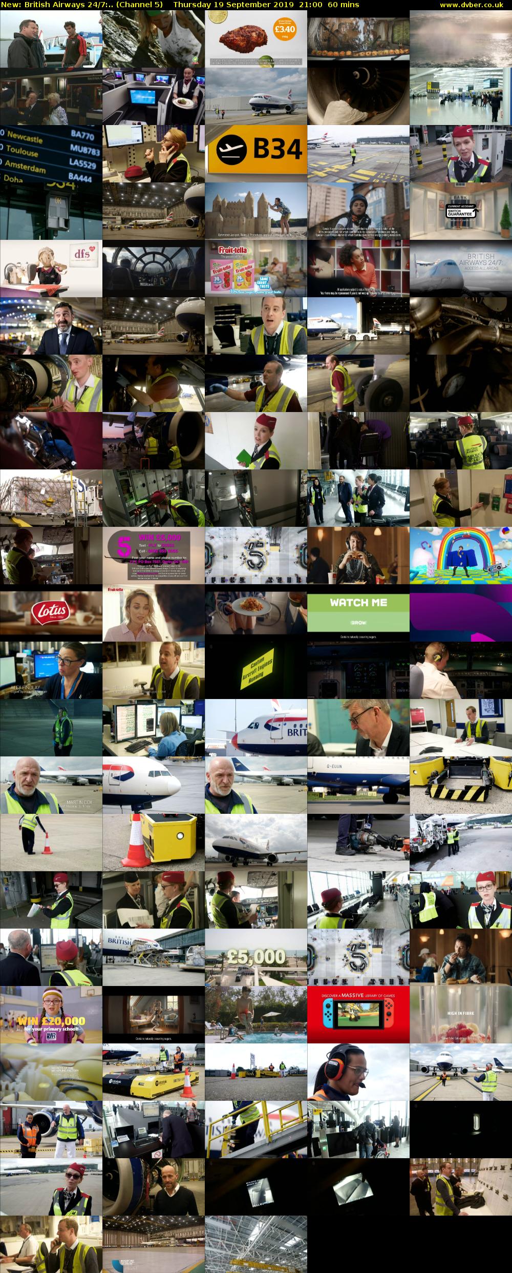 British Airways 24/7:.. (Channel 5) Thursday 19 September 2019 21:00 - 22:00