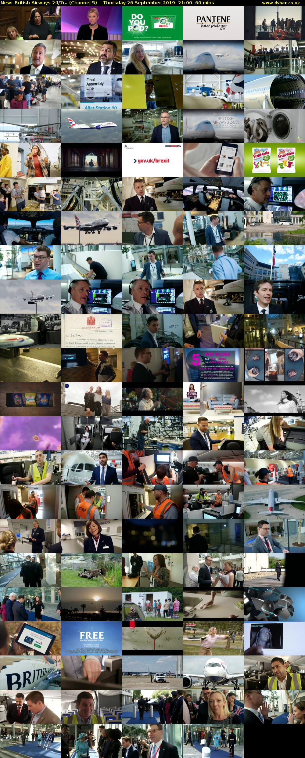 British Airways 24/7:.. (Channel 5) Thursday 26 September 2019 21:00 - 22:00