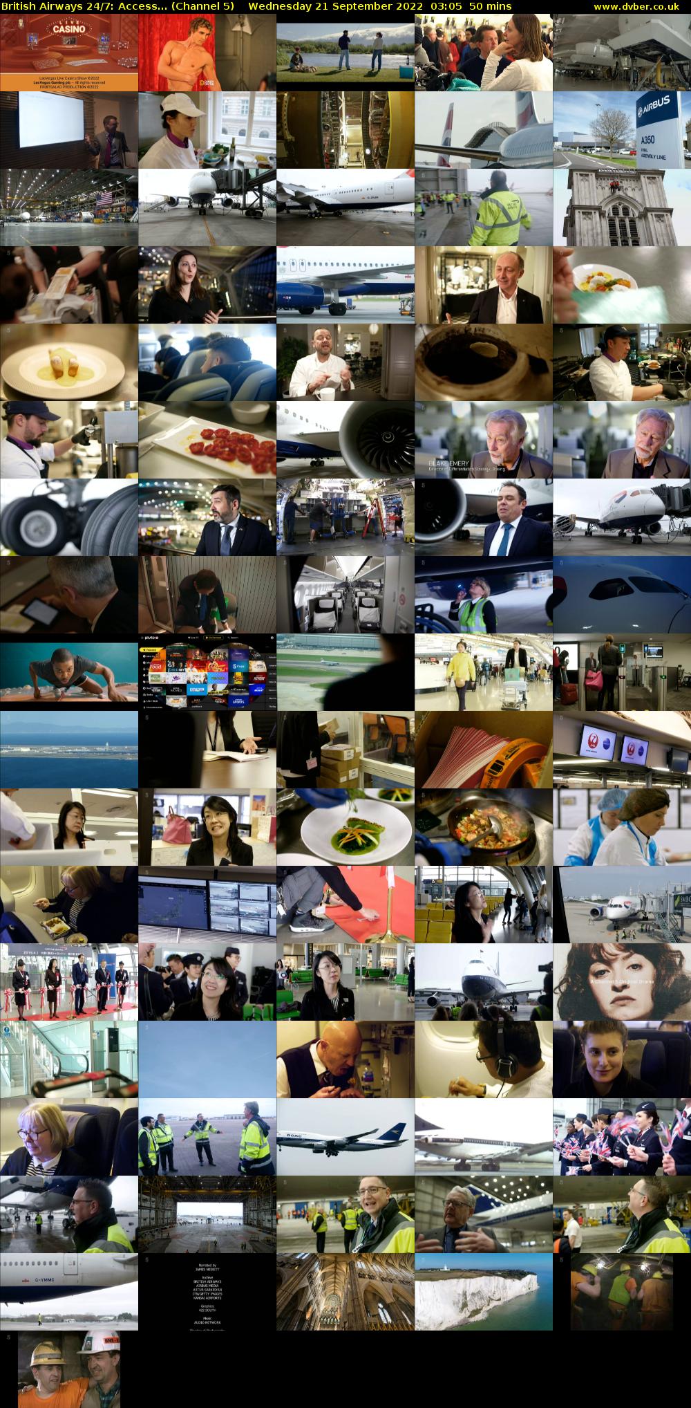 British Airways 24/7: Access... (Channel 5) Wednesday 21 September 2022 03:05 - 03:55