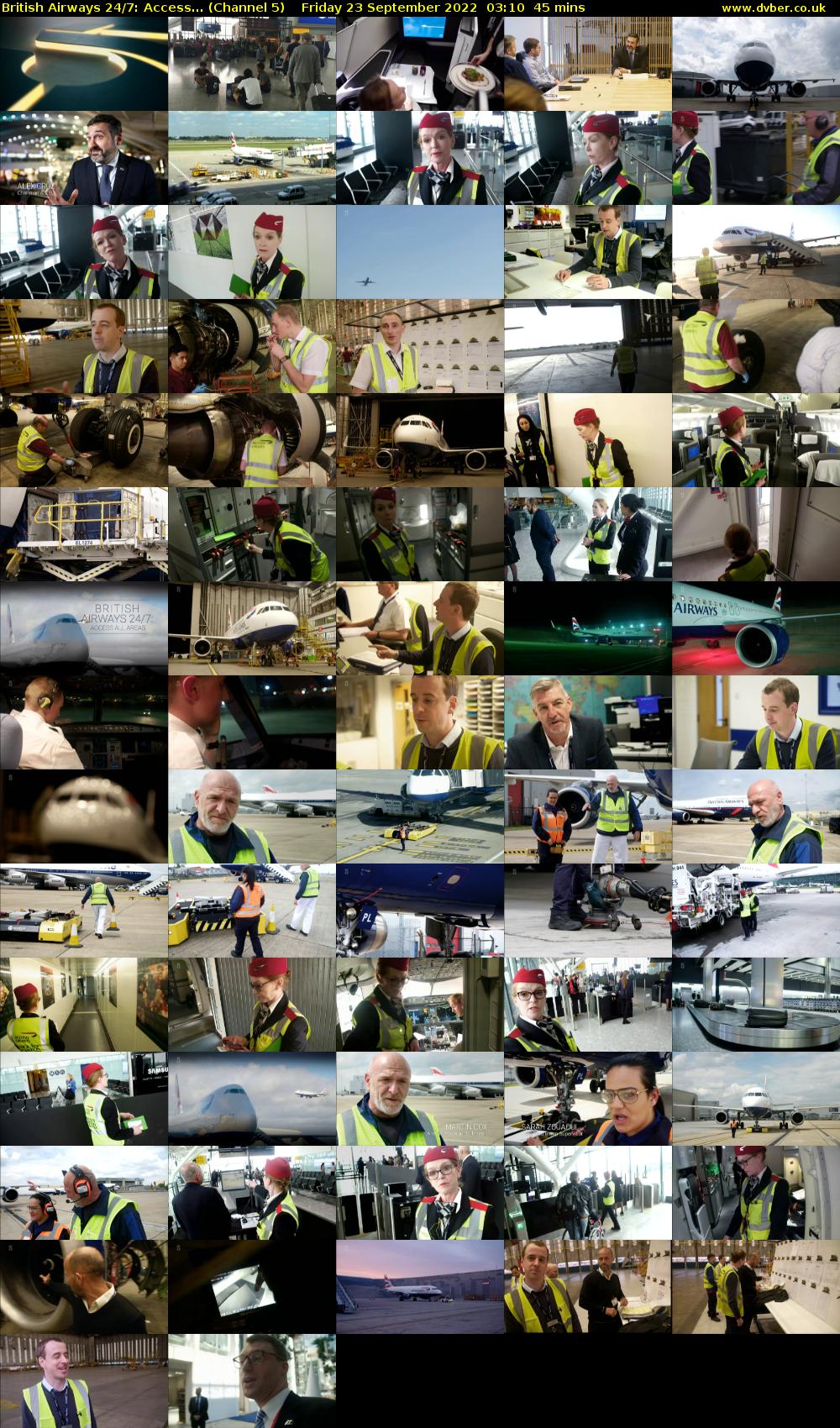 British Airways 24/7: Access... (Channel 5) Friday 23 September 2022 03:10 - 03:55