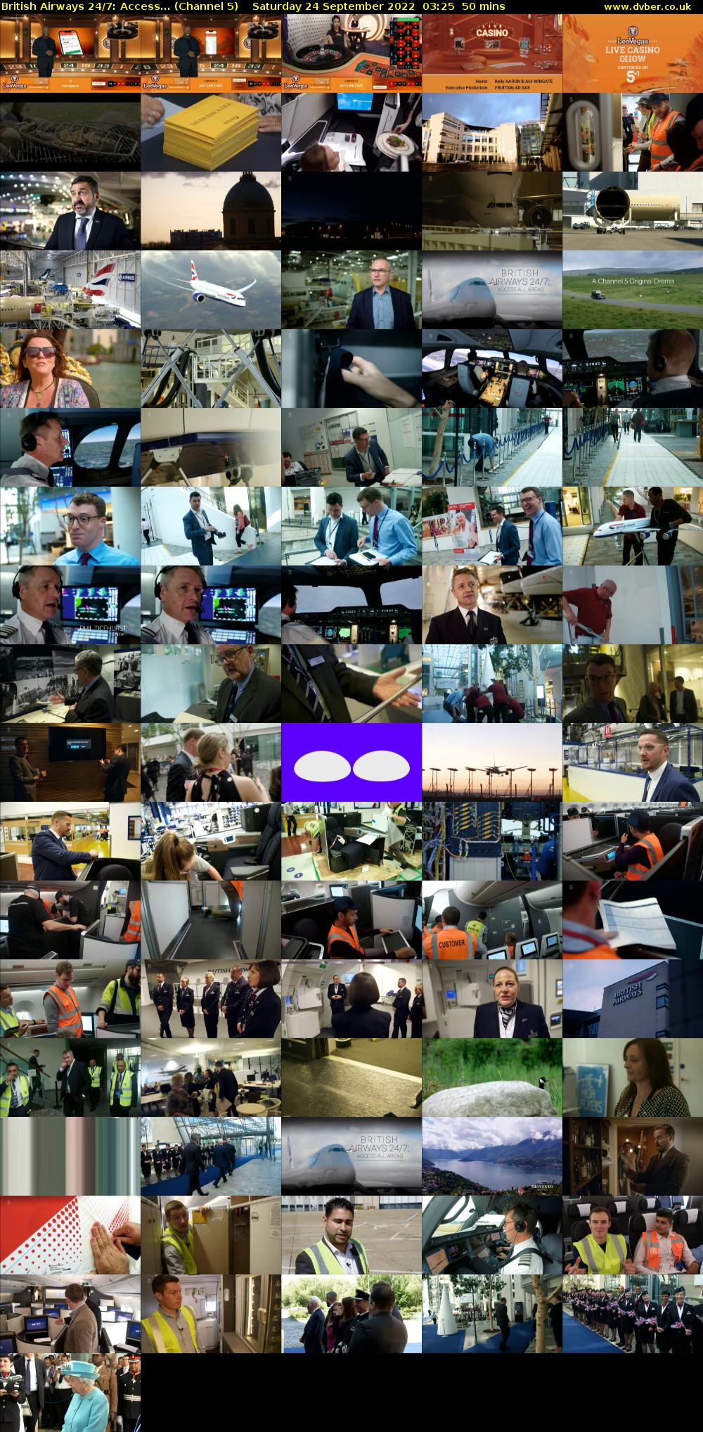 British Airways 24/7: Access... (Channel 5) Saturday 24 September 2022 03:25 - 04:15