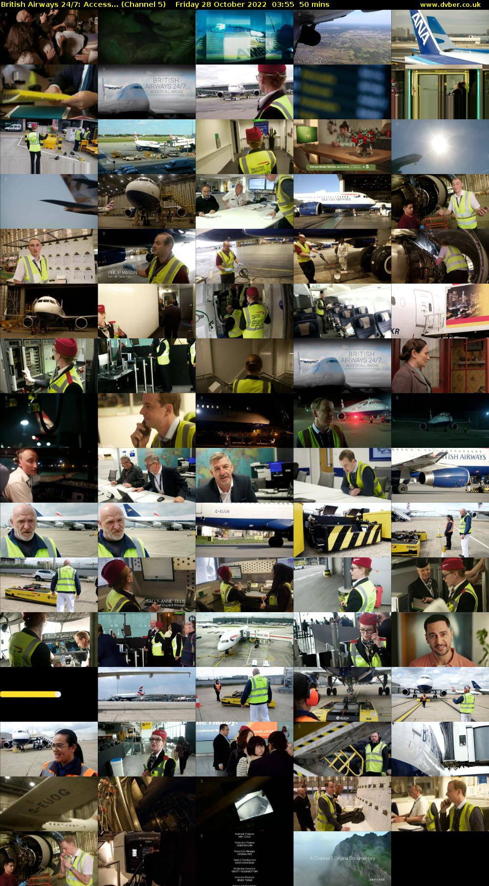 British Airways 24/7: Access... (Channel 5) Friday 28 October 2022 03:55 - 04:45
