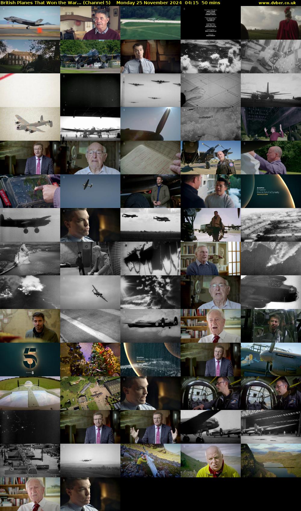 British Planes That Won the War... (Channel 5) Monday 25 November 2024 04:15 - 05:05