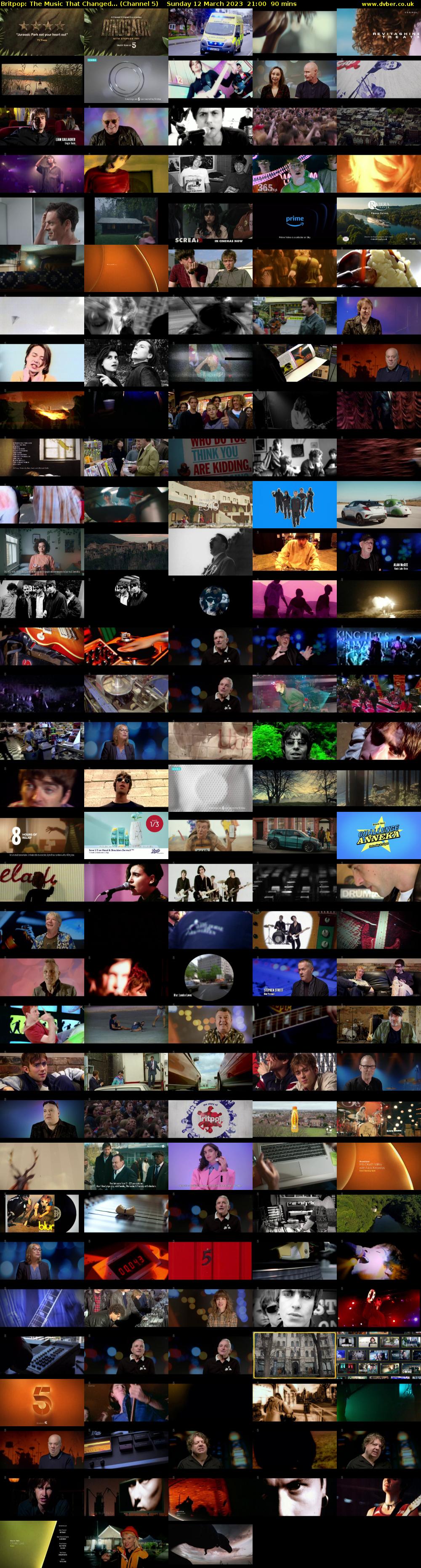 Britpop: The Music That Changed... (Channel 5) Sunday 12 March 2023 21:00 - 22:30