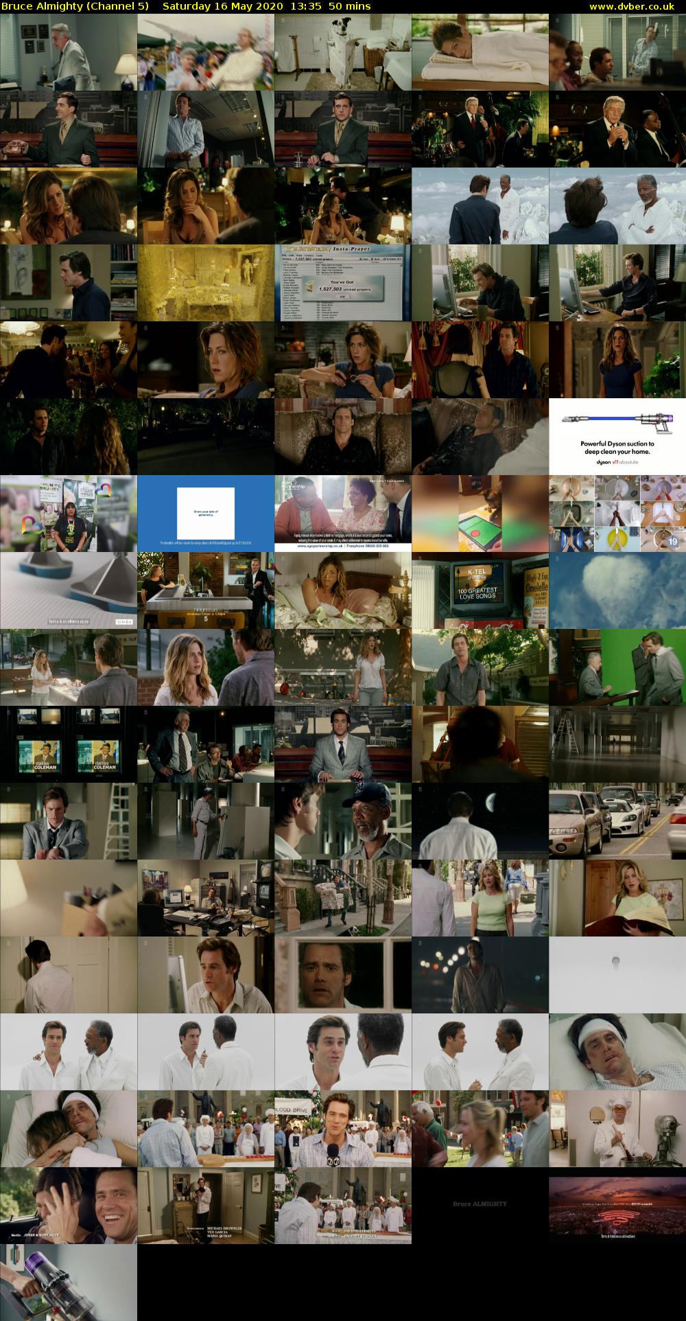 Bruce Almighty (Channel 5) Saturday 16 May 2020 13:35 - 14:25