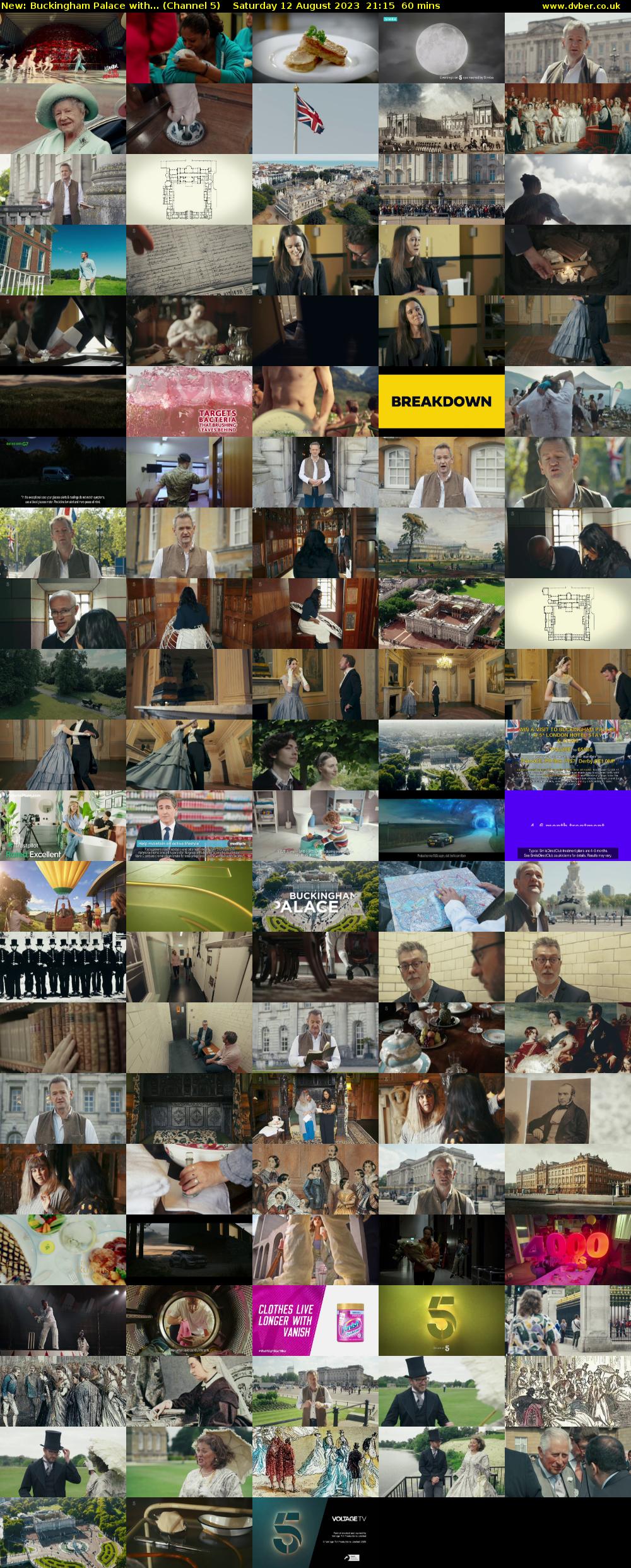 Buckingham Palace with... (Channel 5) Saturday 12 August 2023 21:15 - 22:15
