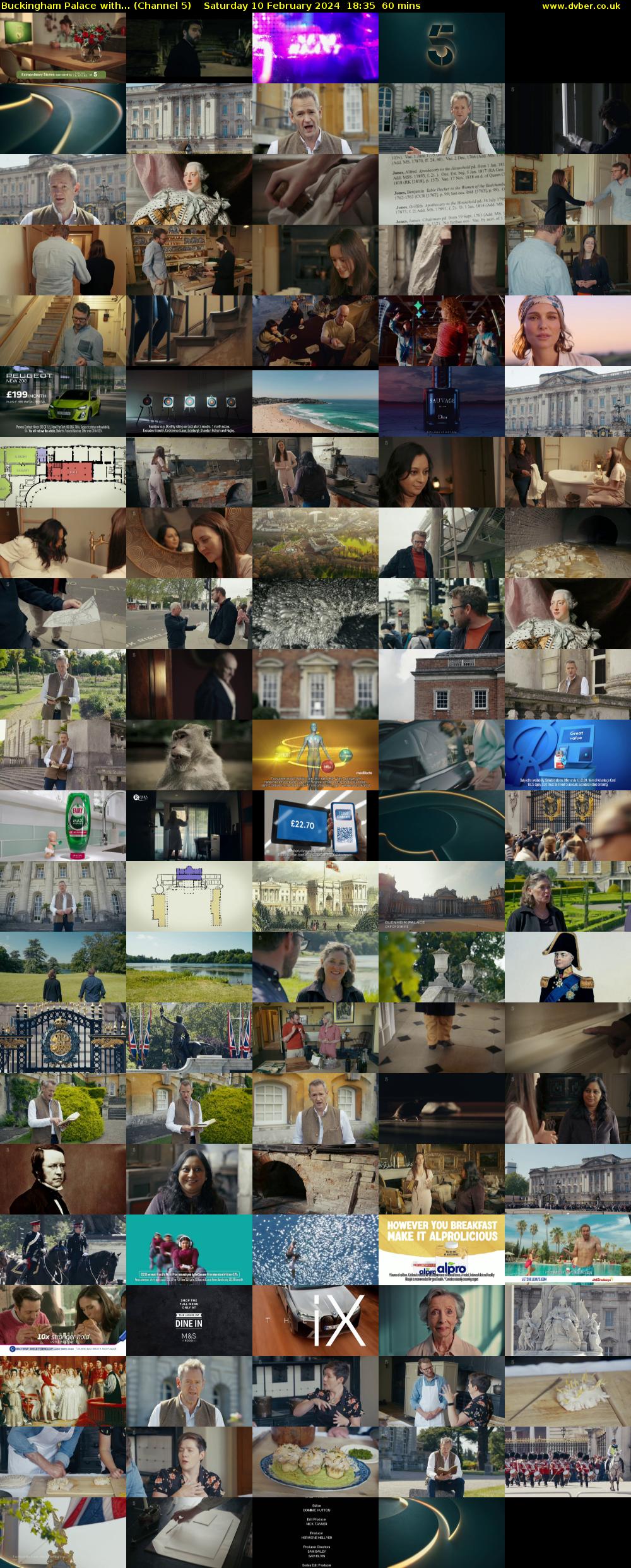Buckingham Palace with... (Channel 5) Saturday 10 February 2024 18:35 - 19:35