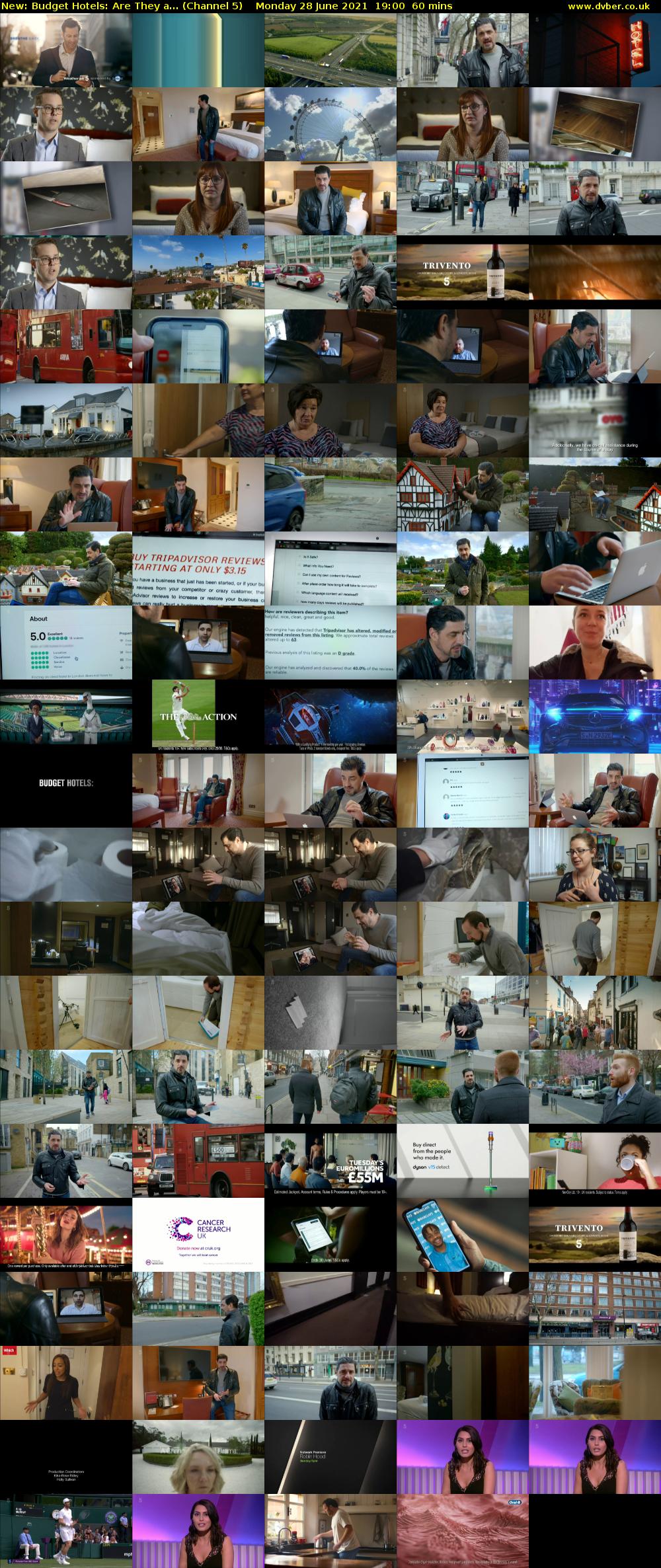 Budget Hotels: Are They a... (Channel 5) Monday 28 June 2021 19:00 - 20:00
