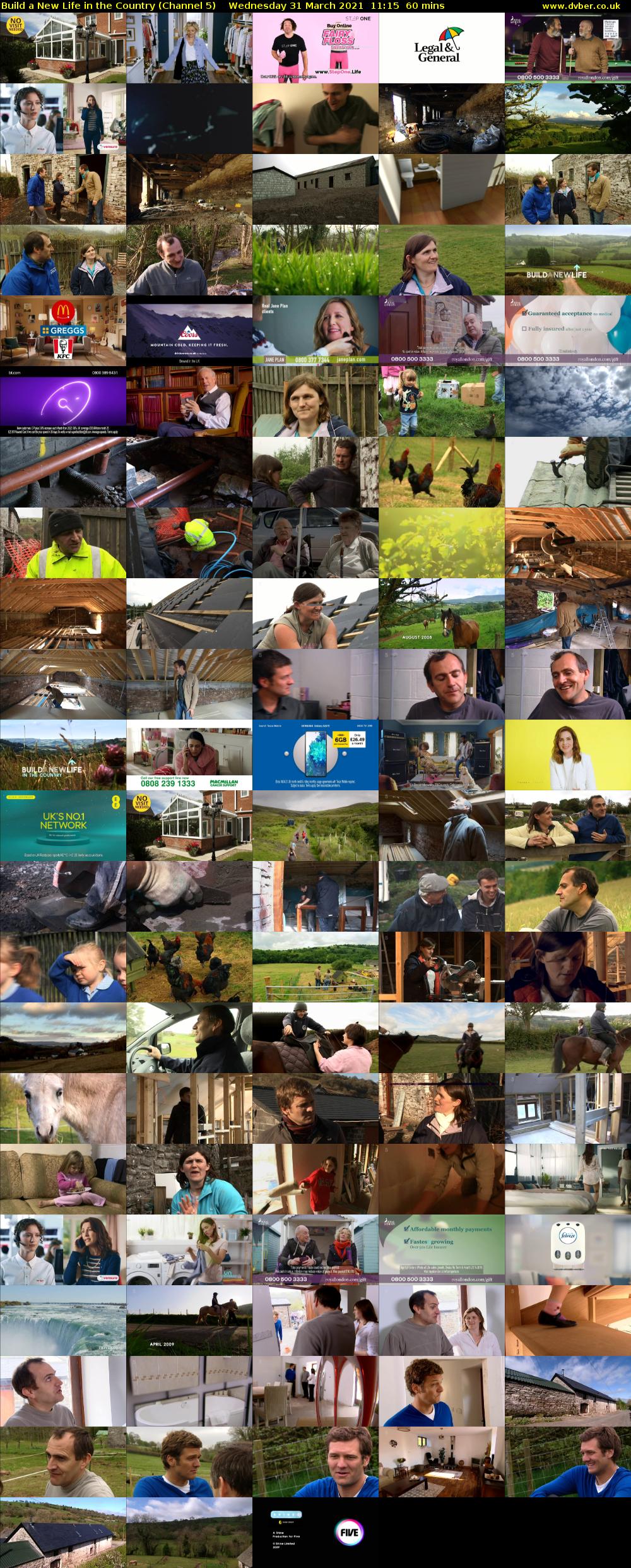 Build a New Life in the Country (Channel 5) Wednesday 31 March 2021 11:15 - 12:15