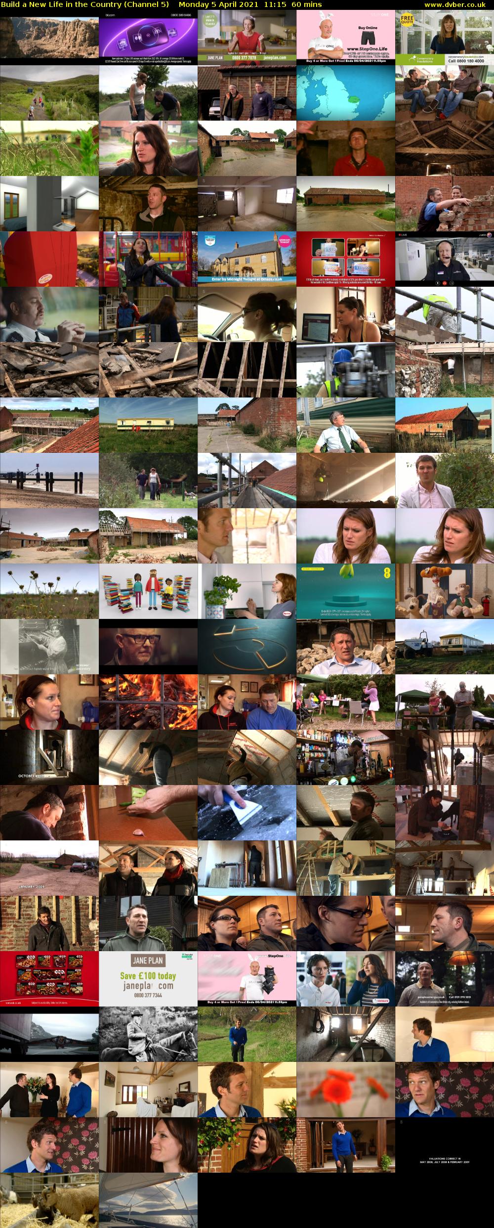Build a New Life in the Country (Channel 5) Monday 5 April 2021 11:15 - 12:15