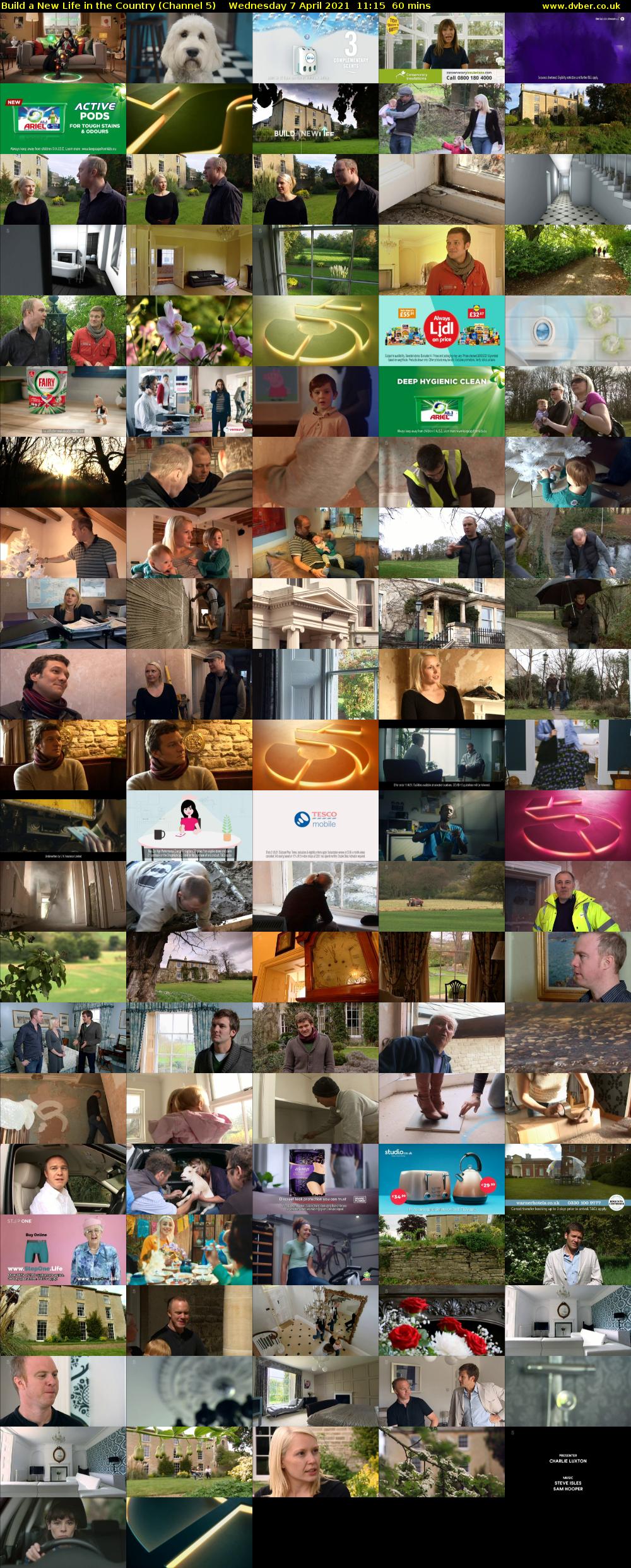 Build a New Life in the Country (Channel 5) Wednesday 7 April 2021 11:15 - 12:15