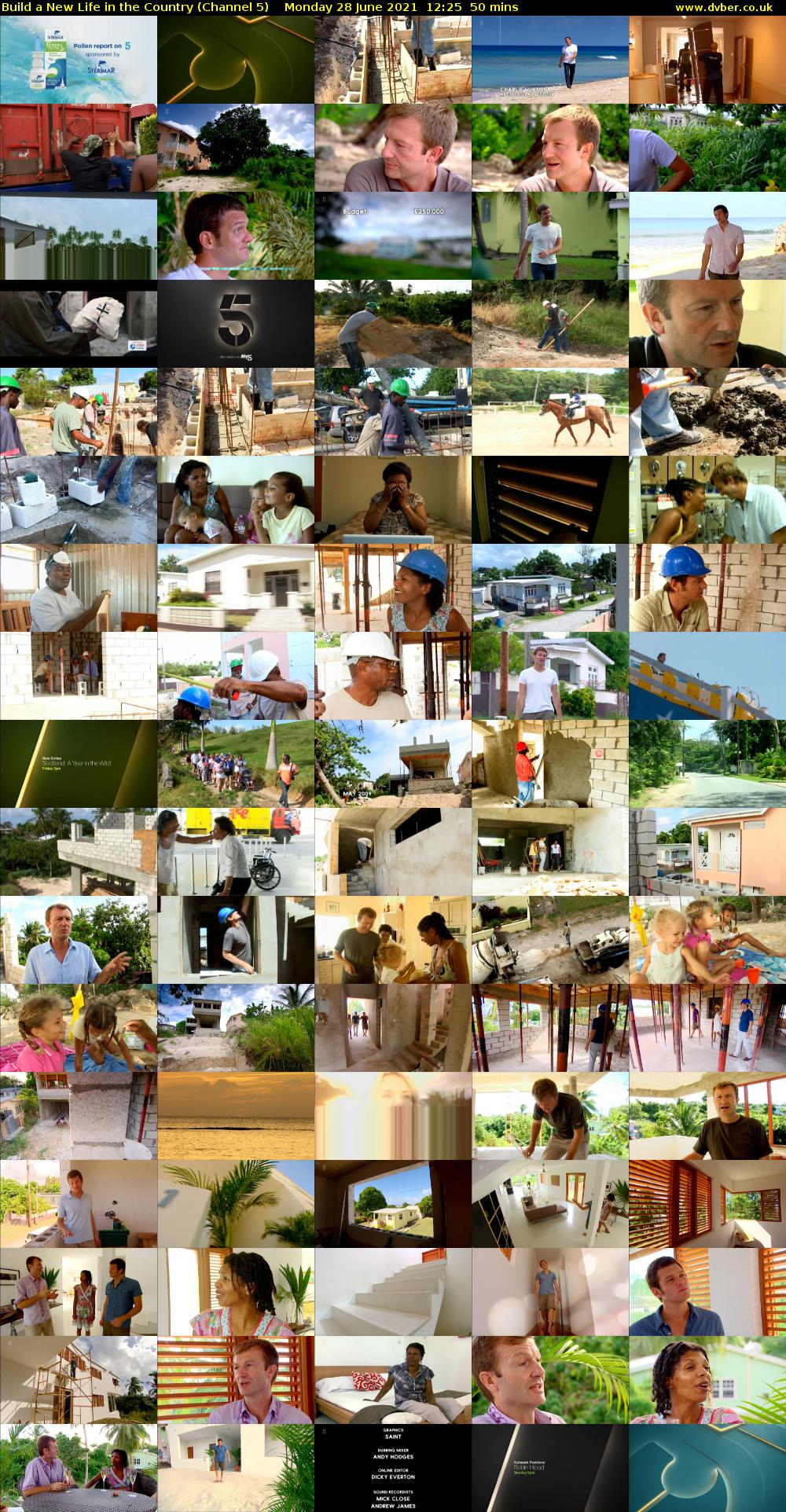 Build a New Life in the Country (Channel 5) Monday 28 June 2021 12:25 - 13:15