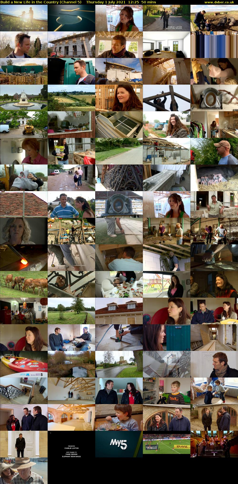 Build a New Life in the Country (Channel 5) Thursday 1 July 2021 12:25 - 13:15