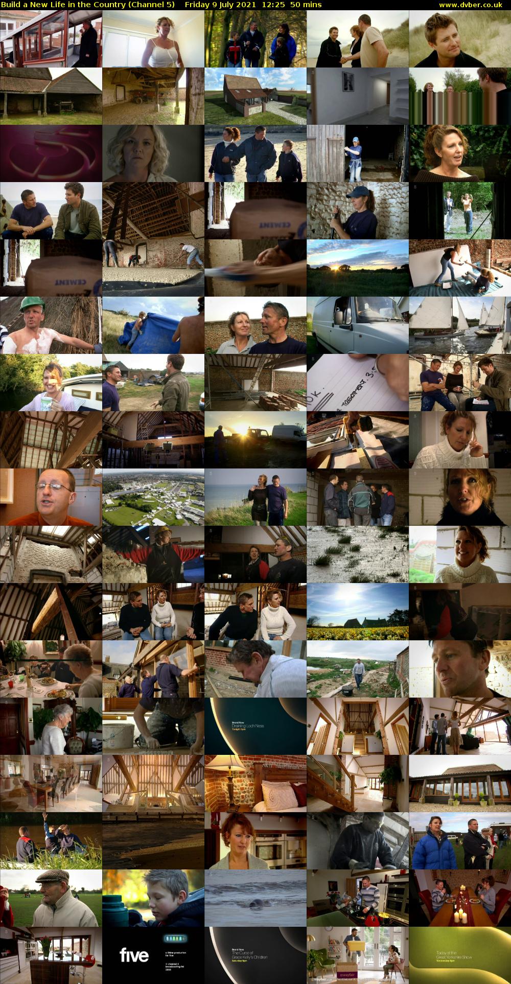 Build a New Life in the Country (Channel 5) Friday 9 July 2021 12:25 - 13:15