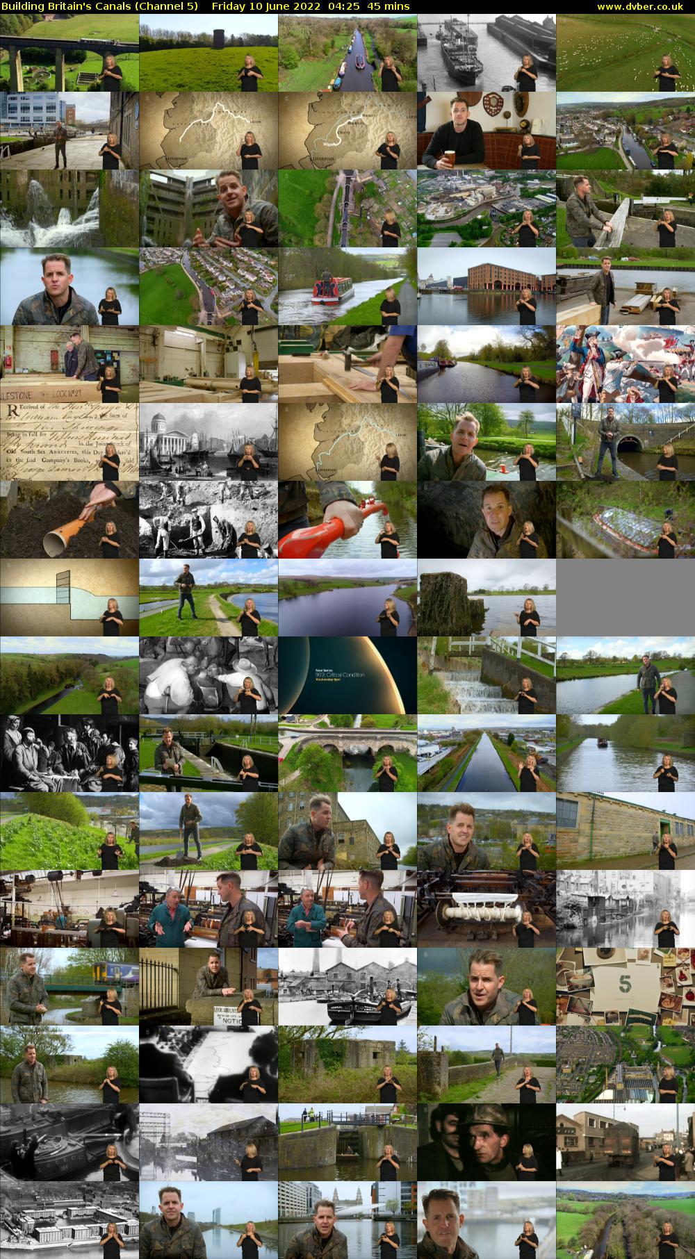Building Britain's Canals (Channel 5) Friday 10 June 2022 04:25 - 05:10