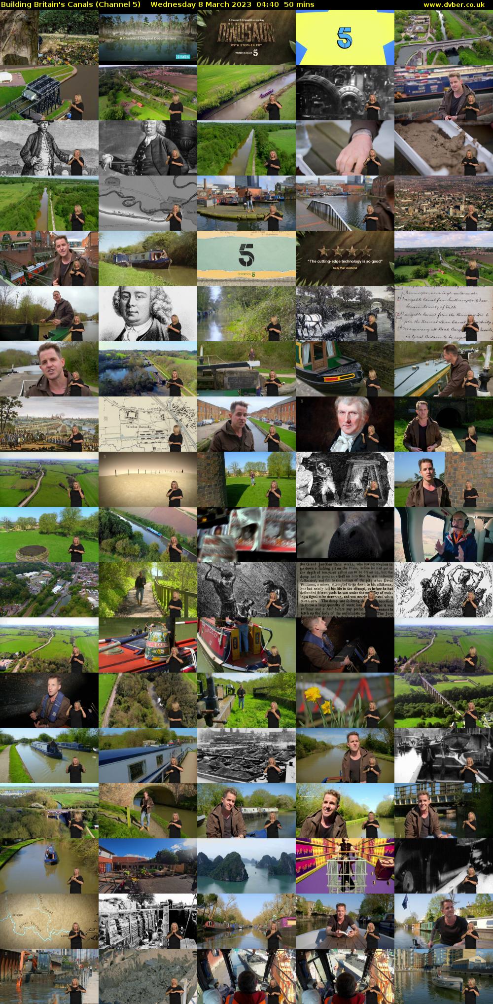 Building Britain's Canals (Channel 5) Wednesday 8 March 2023 04:40 - 05:30