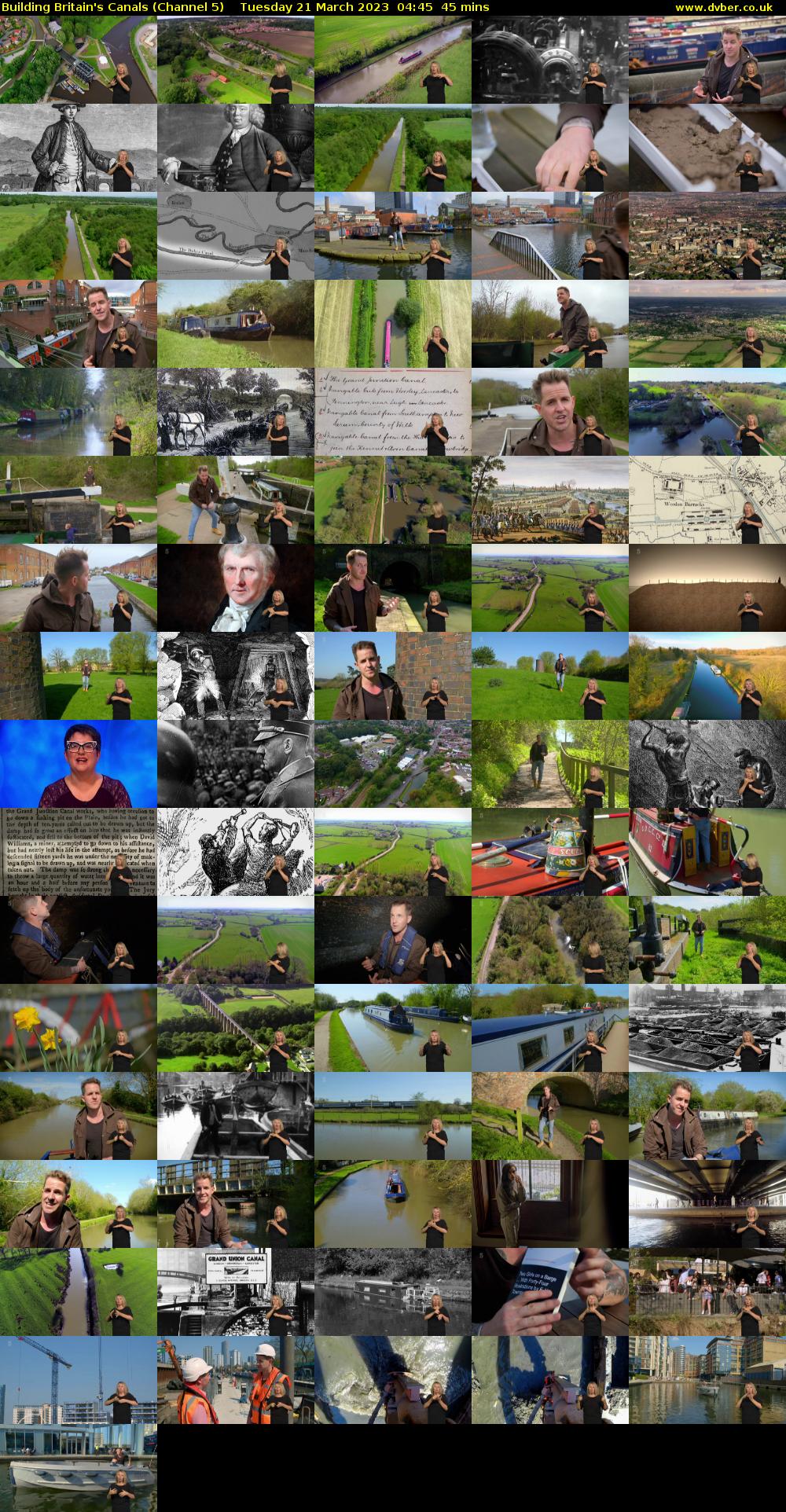 Building Britain's Canals (Channel 5) Tuesday 21 March 2023 04:45 - 05:30