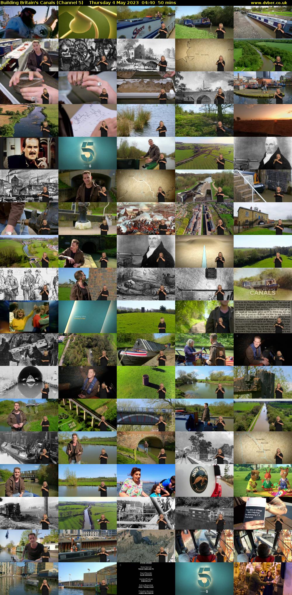 Building Britain's Canals (Channel 5) Thursday 4 May 2023 04:40 - 05:30