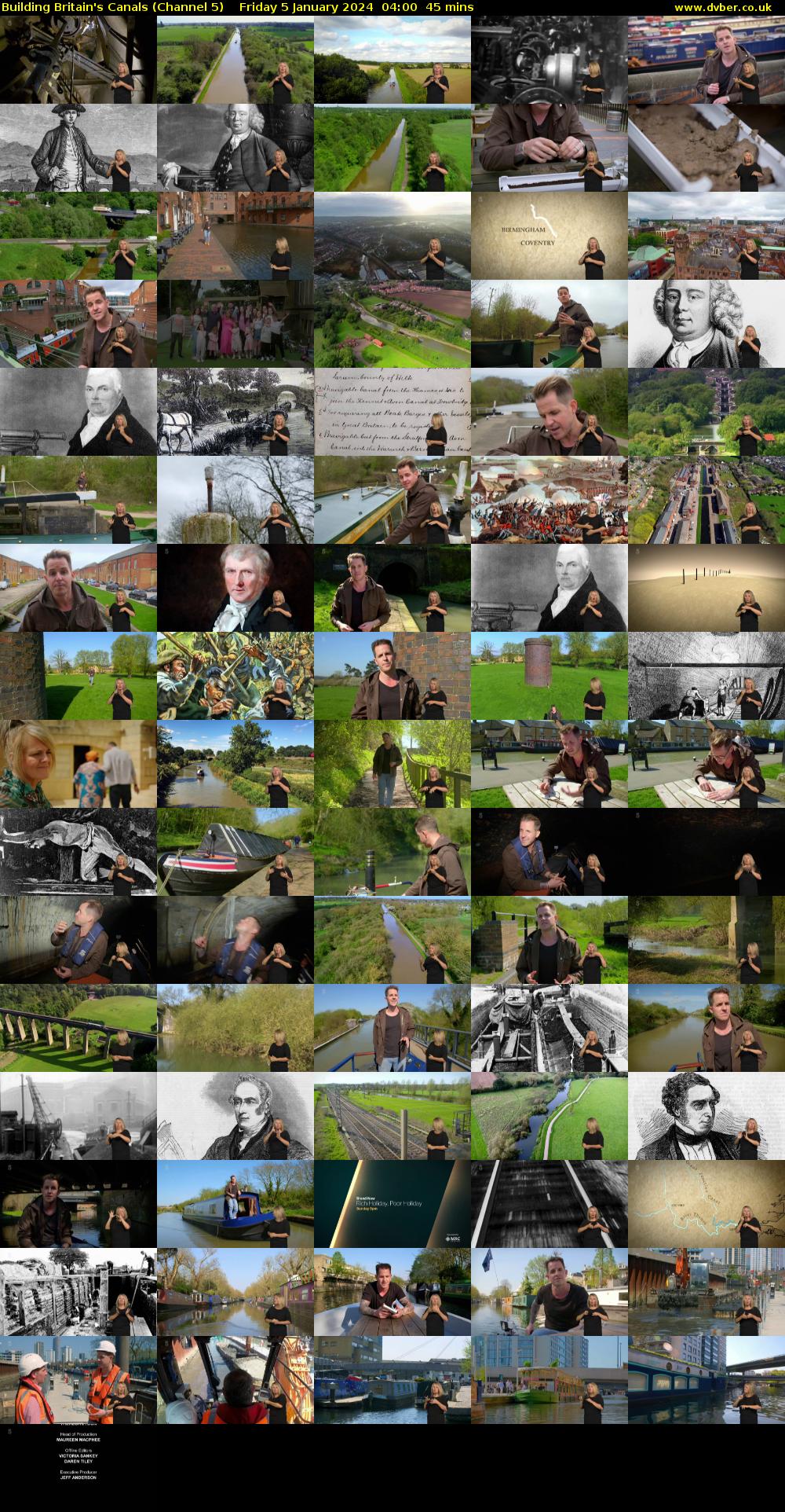 Building Britain's Canals (Channel 5) Friday 5 January 2024 04:00 - 04:45