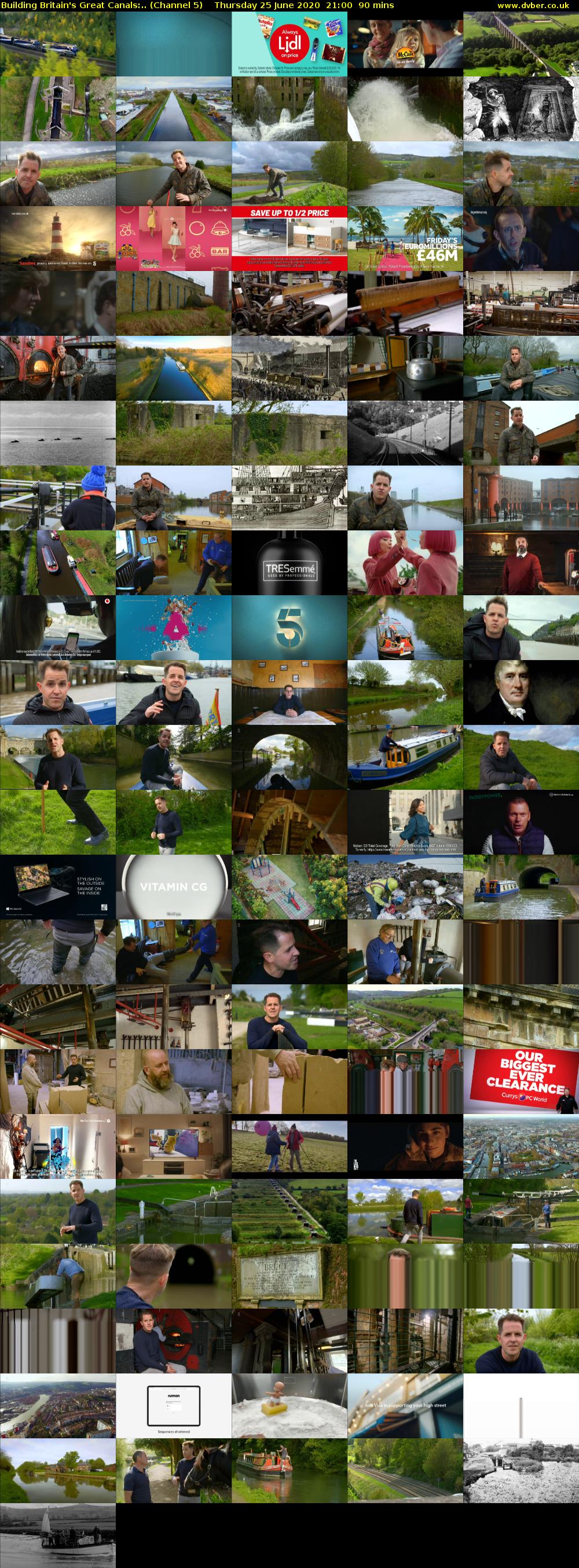 Building Britain's Great Canals:.. (Channel 5) Thursday 25 June 2020 21:00 - 22:30