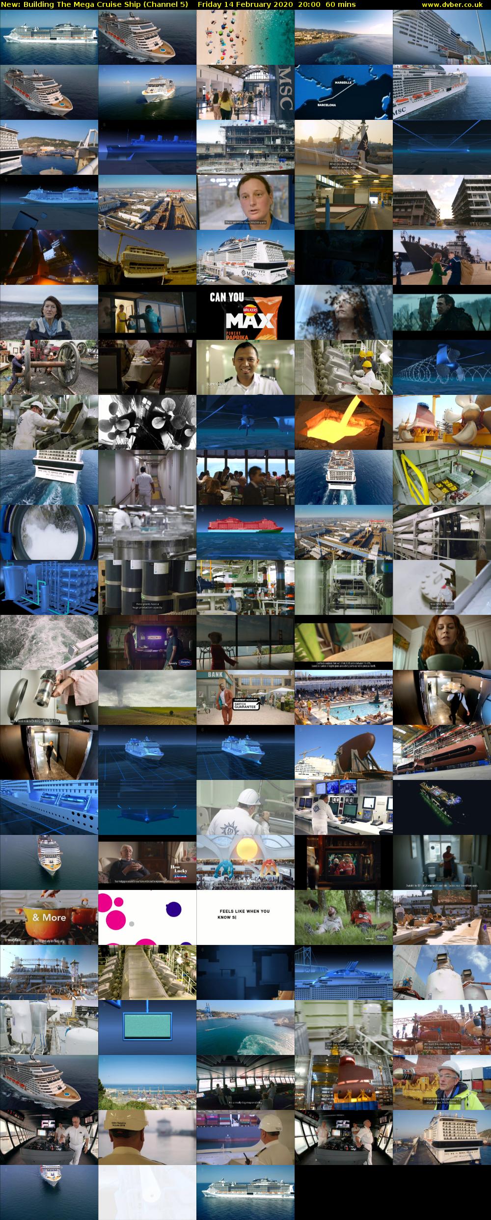 Building The Mega Cruise Ship (Channel 5) Friday 14 February 2020 20:00 - 21:00