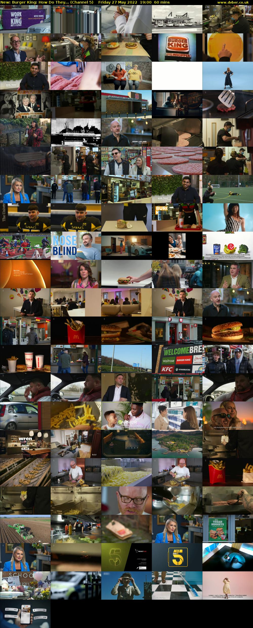Burger King: How Do They... (Channel 5) Friday 27 May 2022 19:00 - 20:00