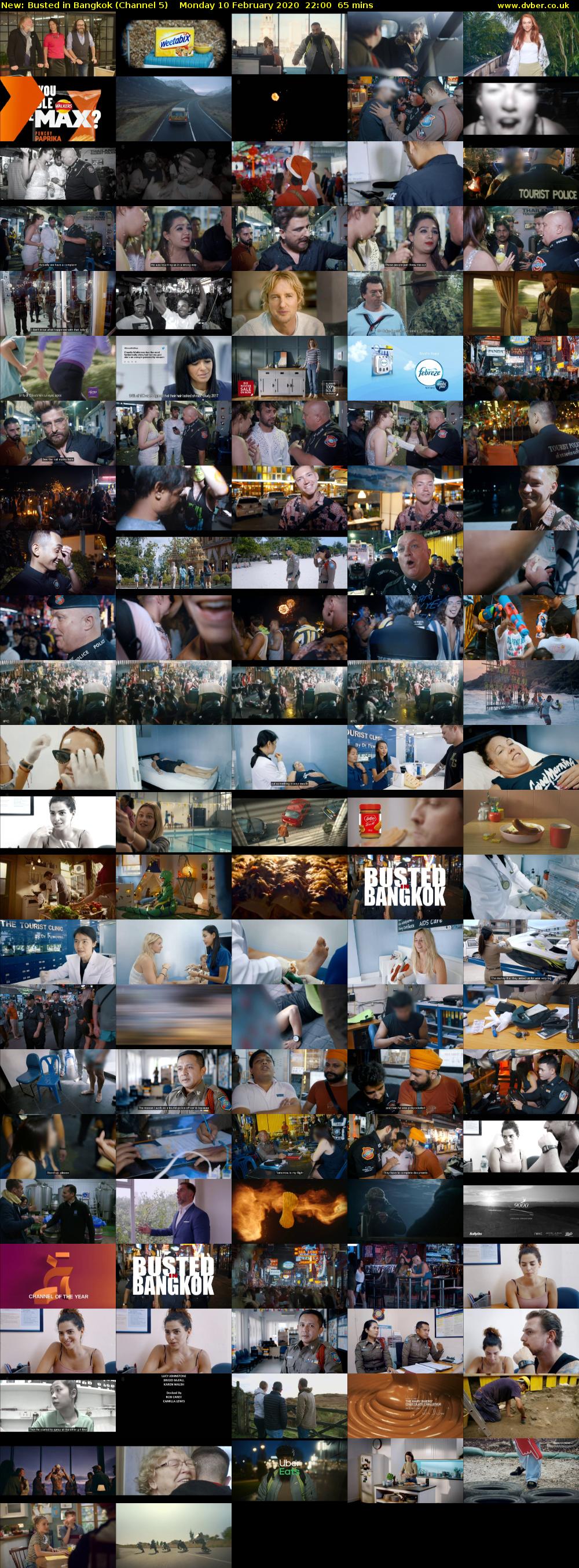 Busted in Bangkok (Channel 5) Monday 10 February 2020 22:00 - 23:05