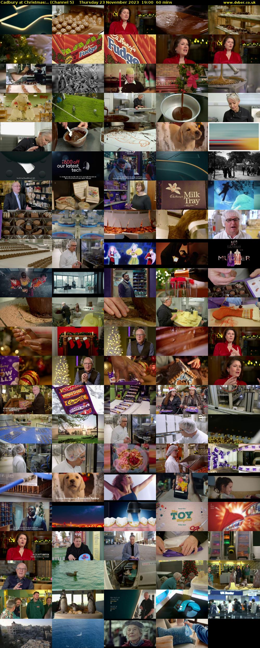 Cadbury at Christmas:.. (Channel 5) Thursday 23 November 2023 19:00 - 20:00