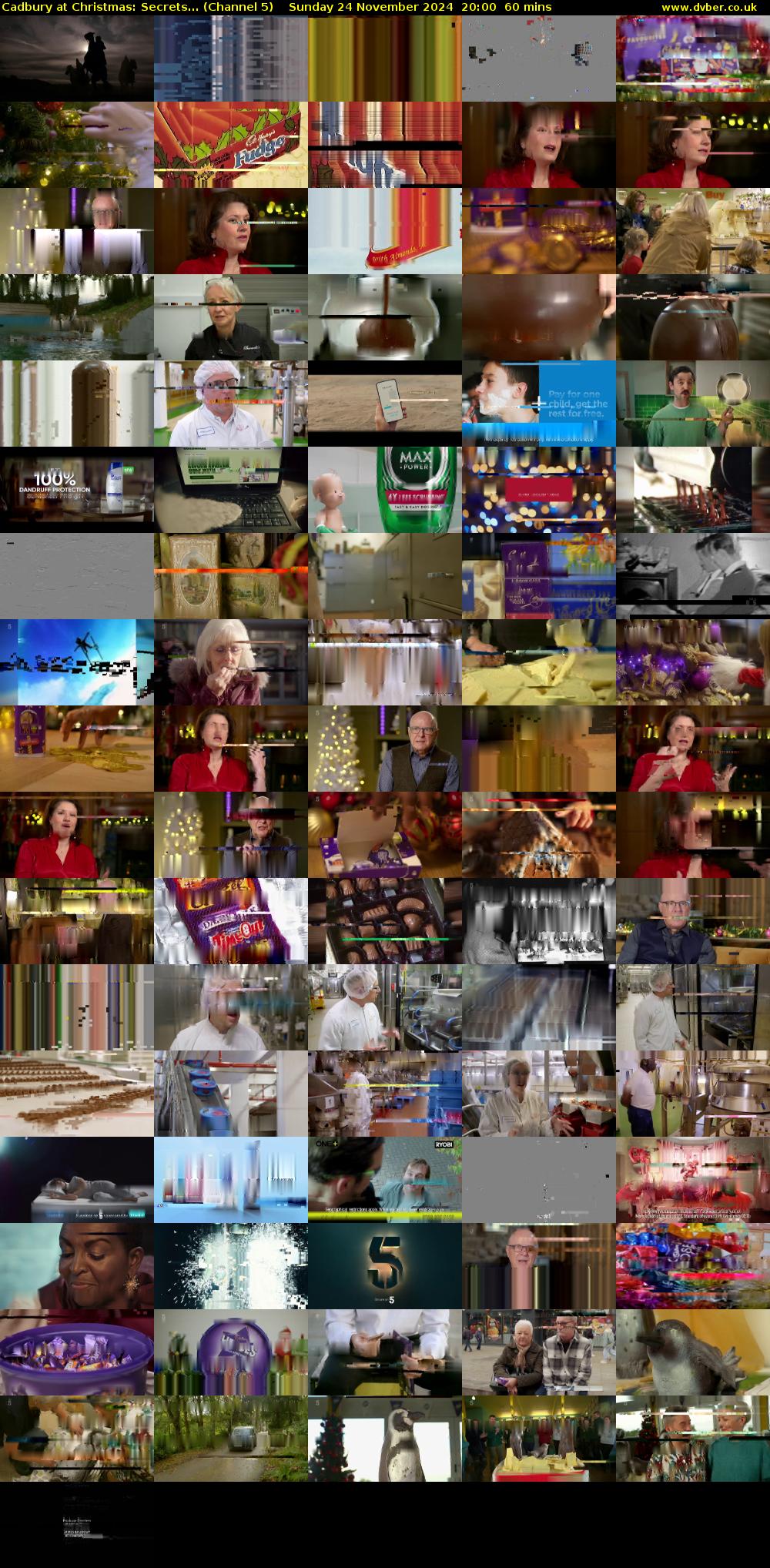 Cadbury at Christmas: Secrets... (Channel 5) Sunday 24 November 2024 20:00 - 21:00