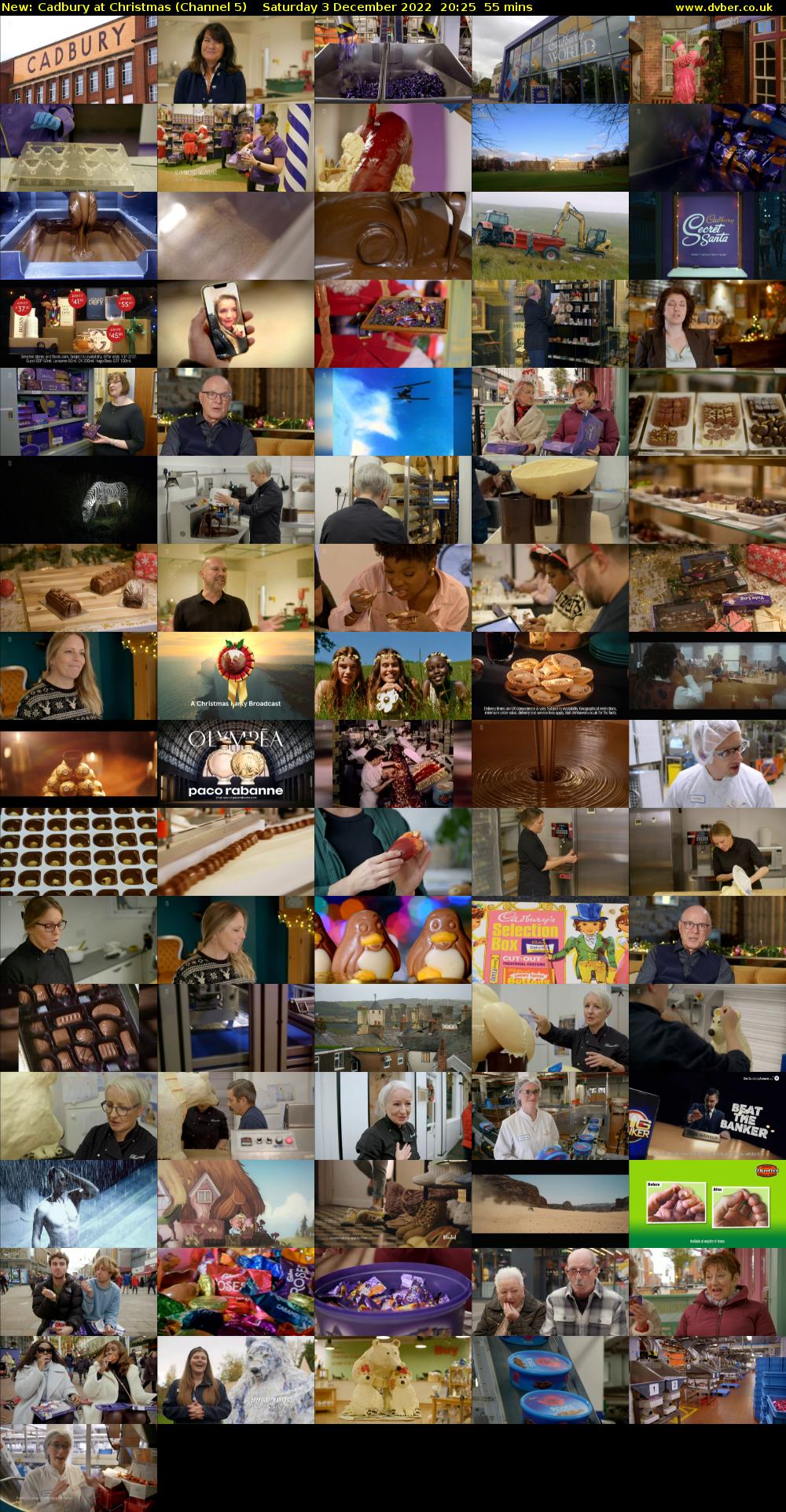 Cadbury at Christmas (Channel 5) Saturday 3 December 2022 20:25 - 21:20