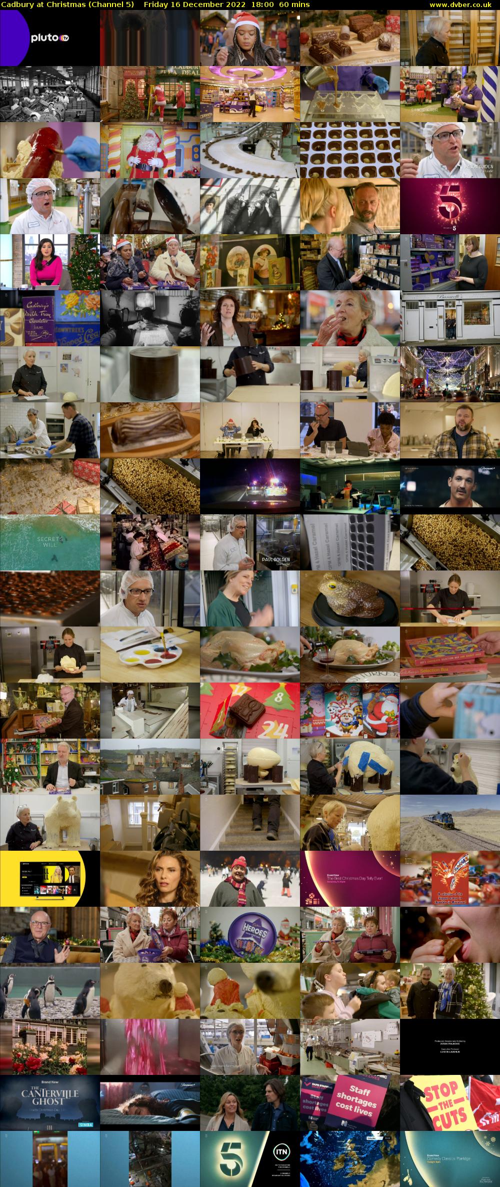 Cadbury at Christmas (Channel 5) Friday 16 December 2022 18:00 - 19:00