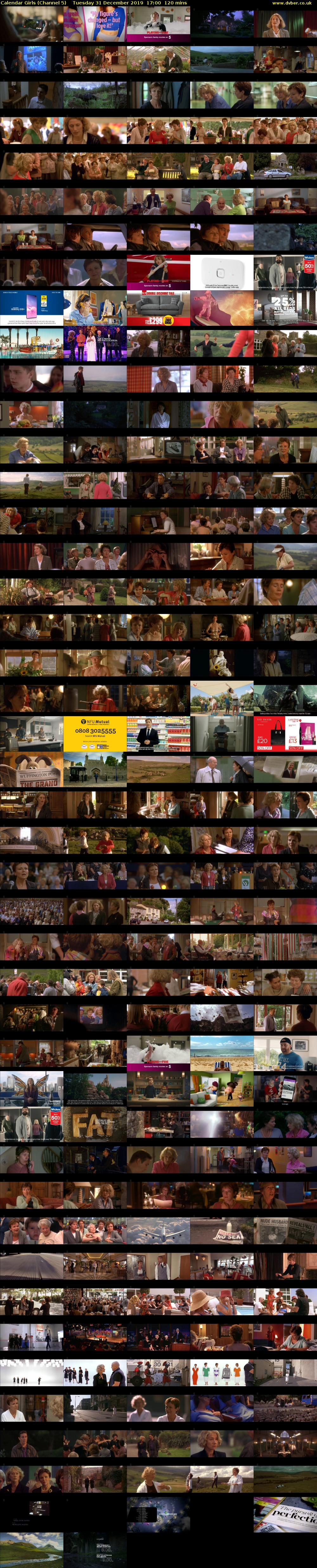 Calendar Girls (Channel 5) Tuesday 31 December 2019 17:00 - 19:00