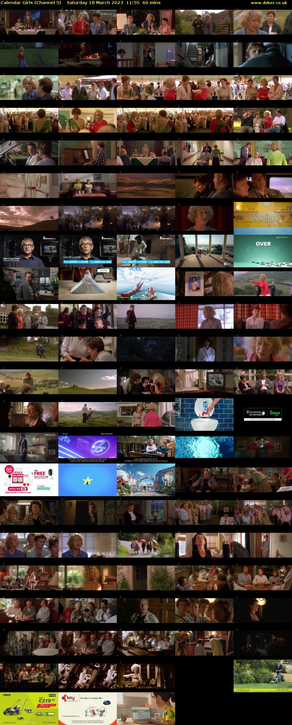 Calendar Girls (Channel 5) Saturday 18 March 2023 11:55 - 12:55