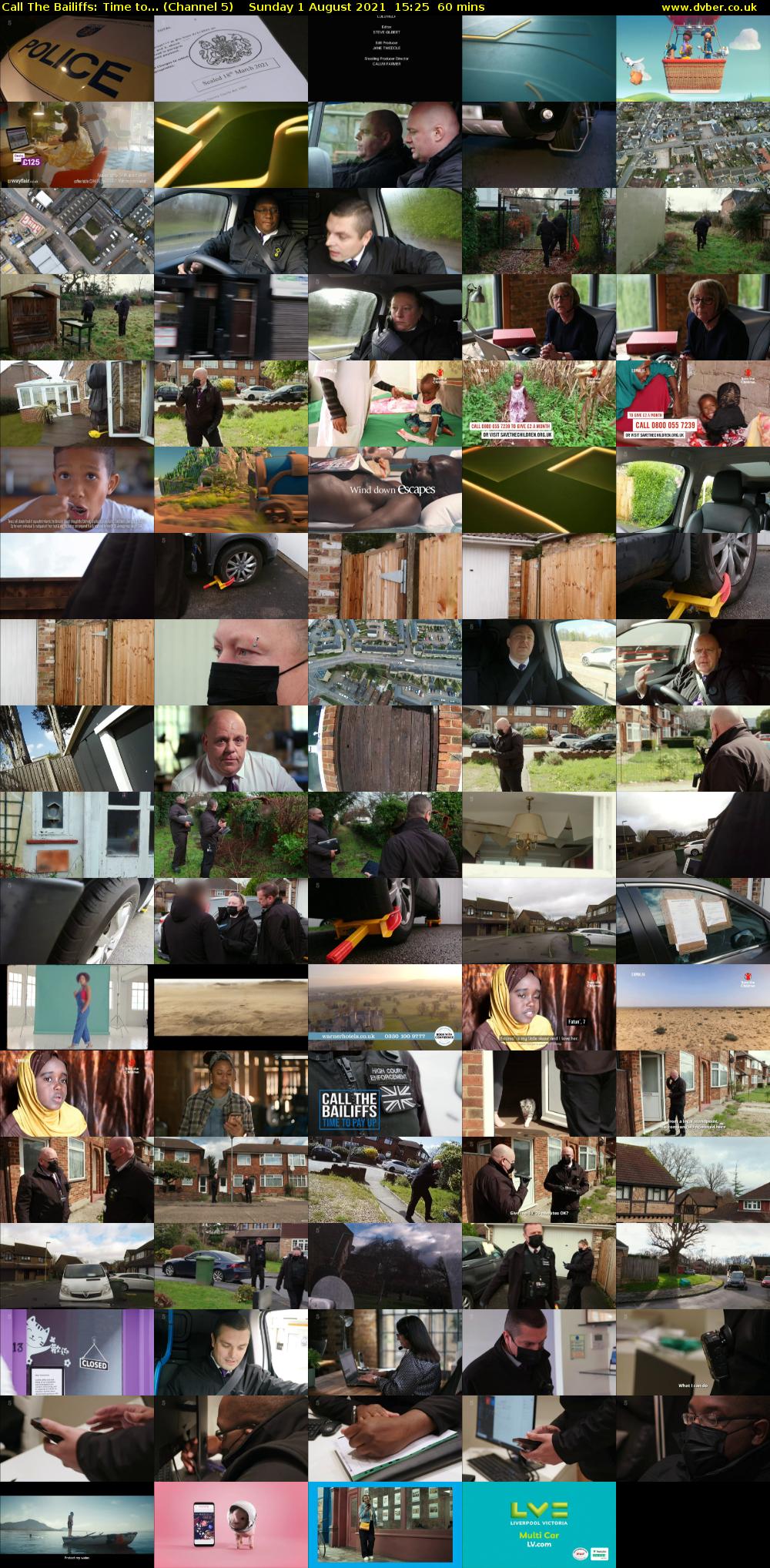 Call The Bailiffs: Time to... (Channel 5) Sunday 1 August 2021 15:25 - 16:25