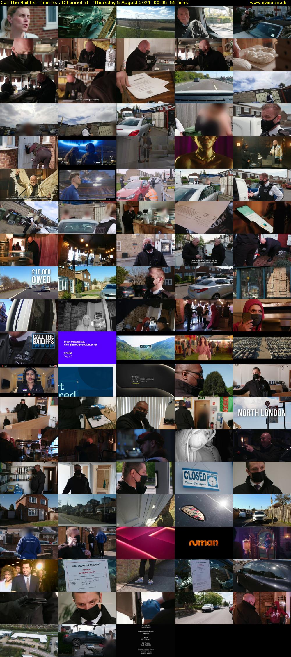 Call The Bailiffs: Time to... (Channel 5) Thursday 5 August 2021 00:05 - 01:00