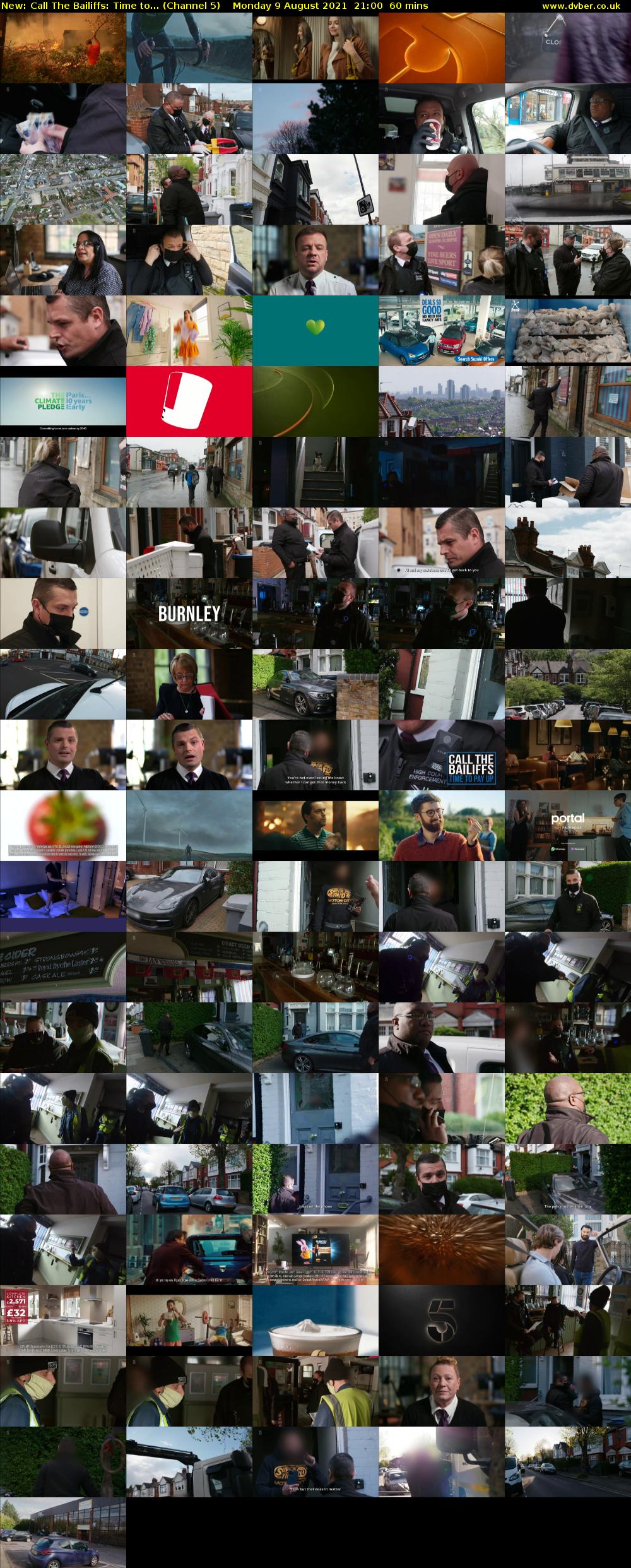 Call The Bailiffs: Time to... (Channel 5) Monday 9 August 2021 21:00 - 22:00