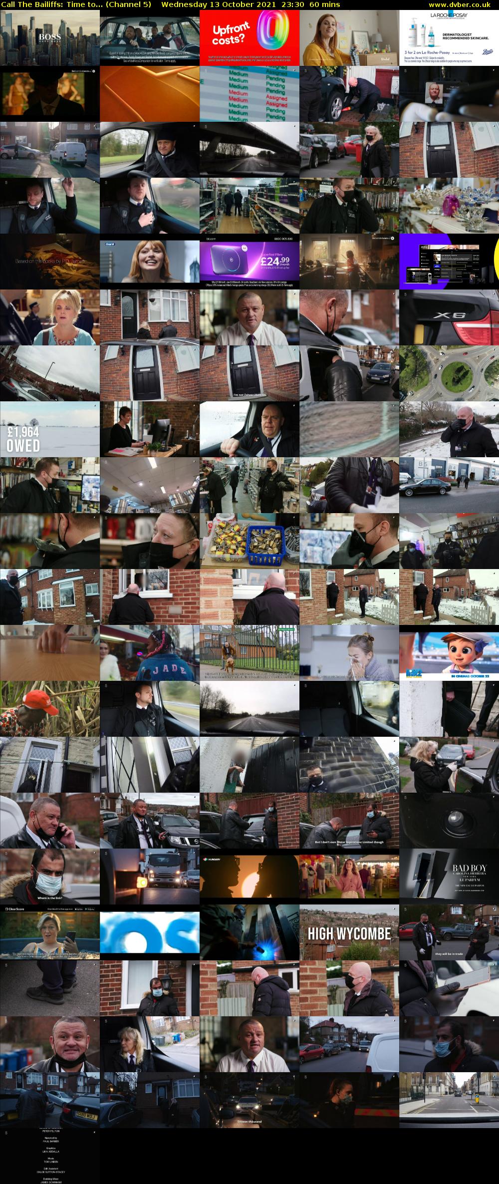 Call The Bailiffs: Time to... (Channel 5) Wednesday 13 October 2021 23:30 - 00:30