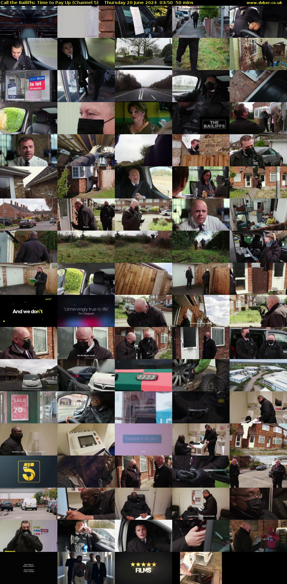 Call the Bailiffs: Time to Pay Up (Channel 5) Thursday 20 June 2024 03:50 - 04:40