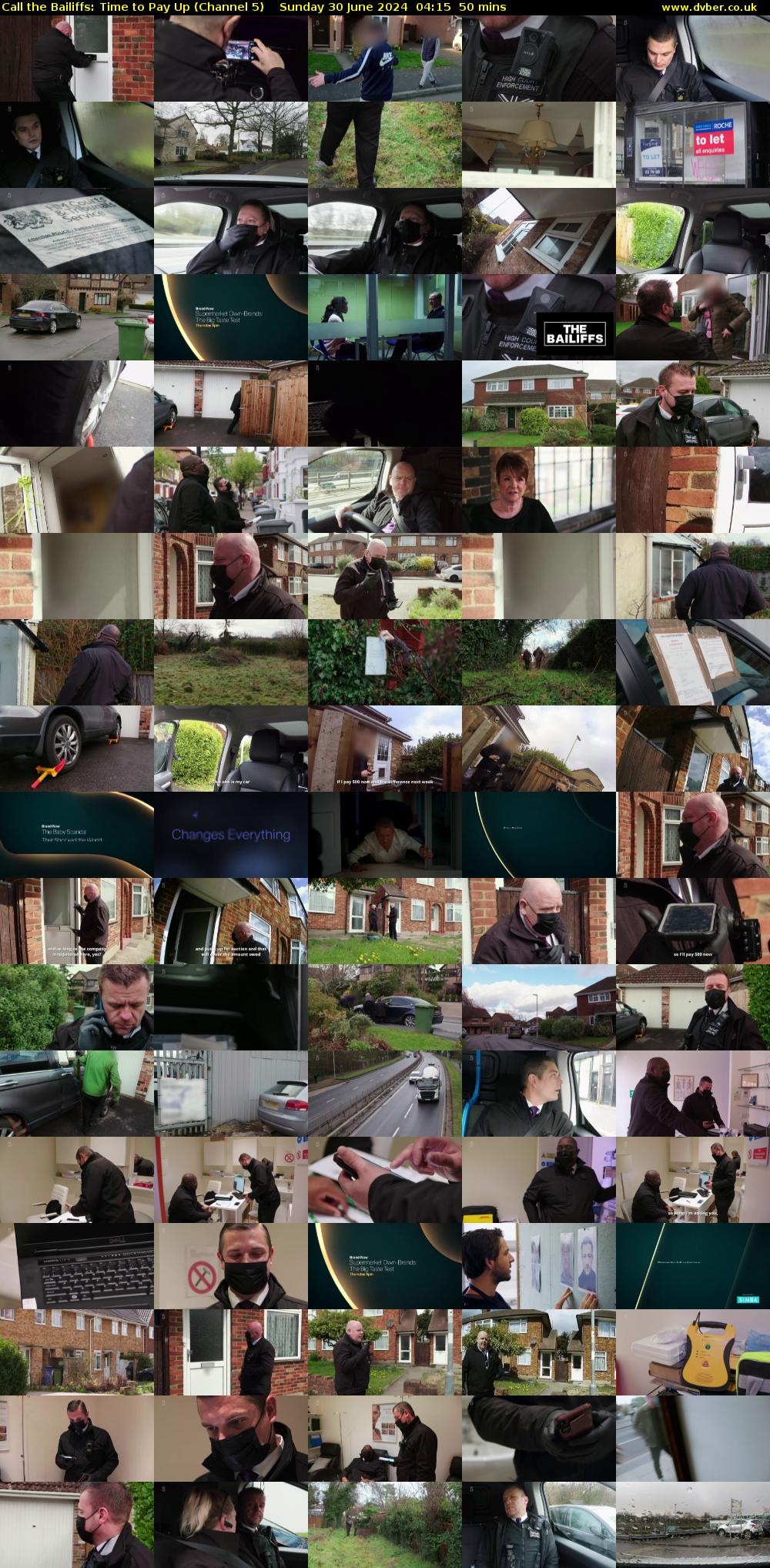 Call the Bailiffs: Time to Pay Up (Channel 5) Sunday 30 June 2024 04:15 - 05:05