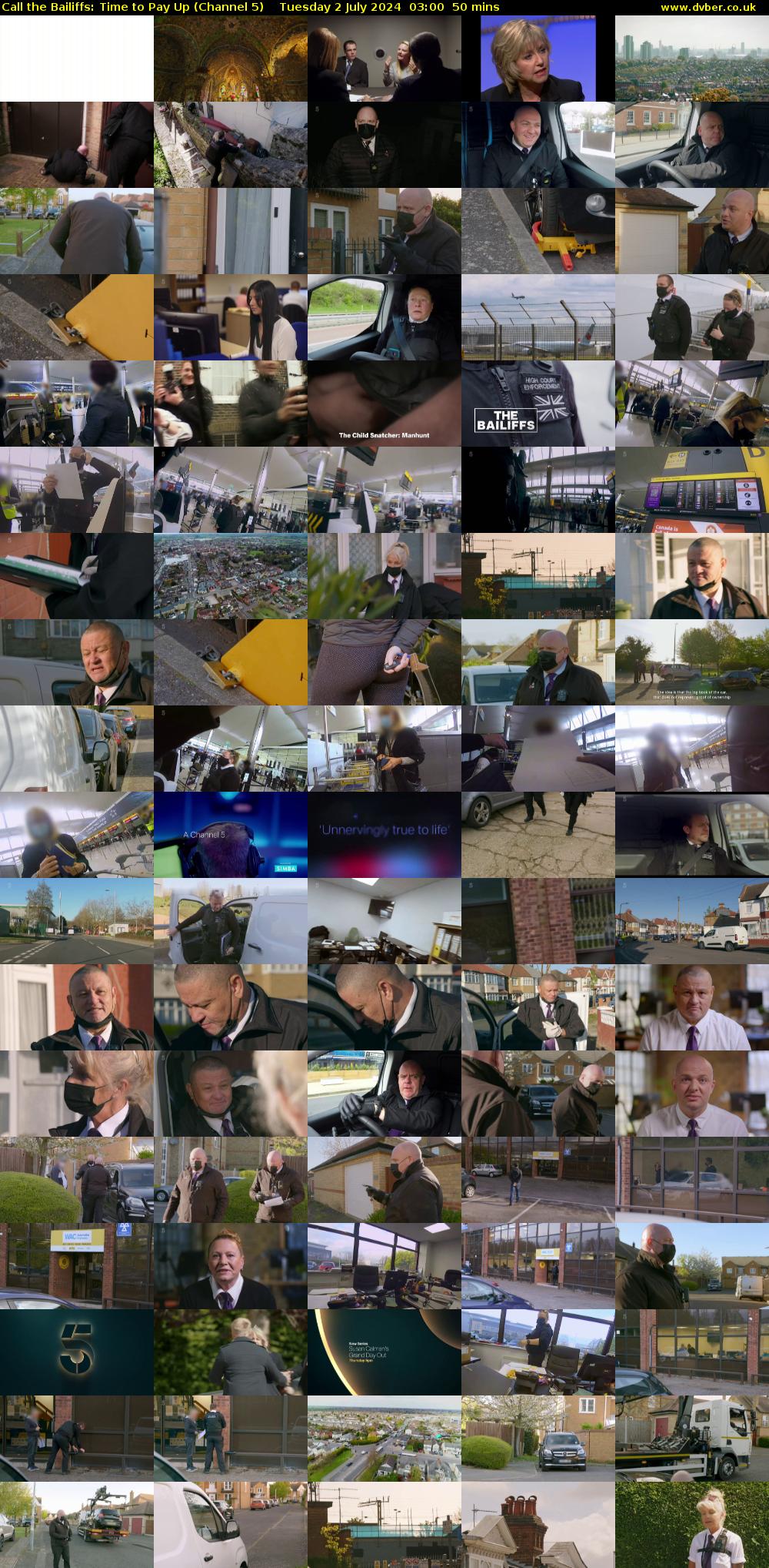 Call the Bailiffs: Time to Pay Up (Channel 5) Tuesday 2 July 2024 03:00 - 03:50