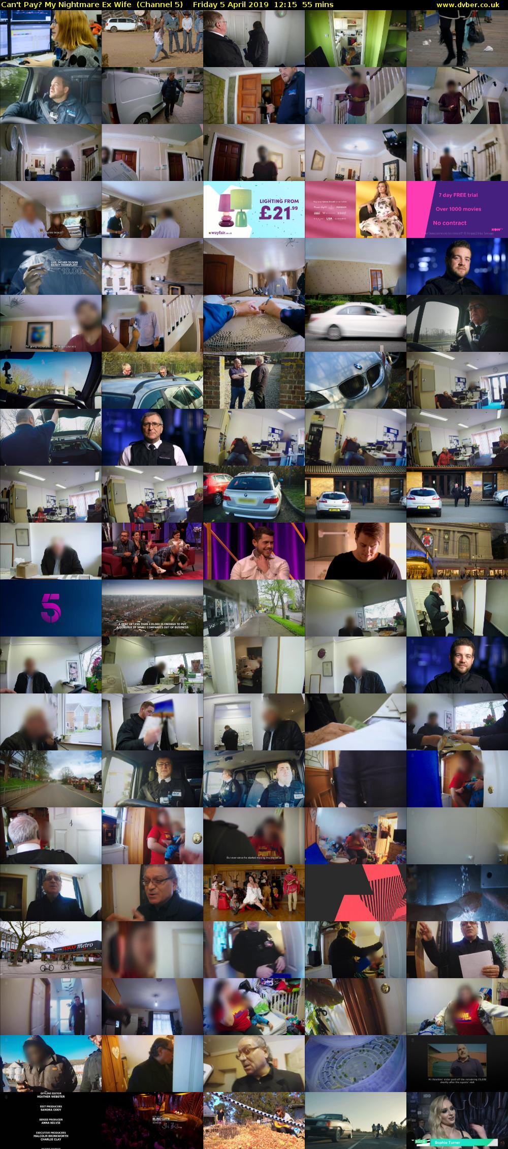 Can't Pay? My Nightmare Ex Wife  (Channel 5) Friday 5 April 2019 12:15 - 13:10