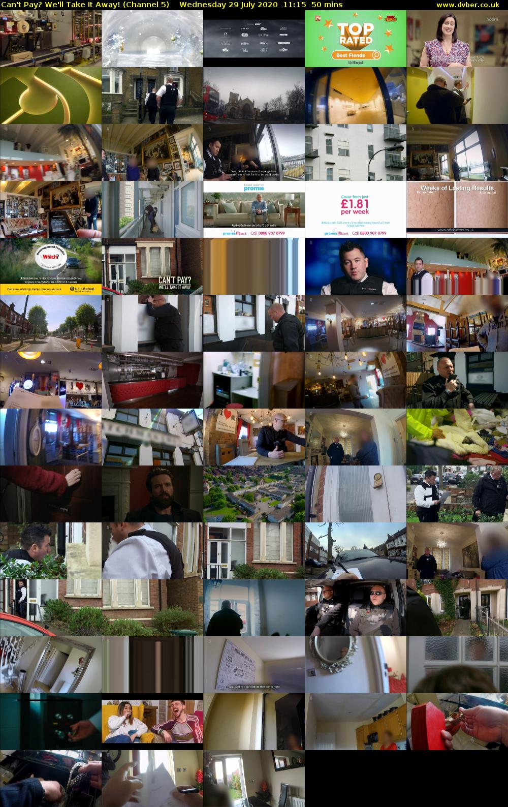 Can't Pay? We'll Take It Away! (Channel 5) Wednesday 29 July 2020 11:15 - 12:05