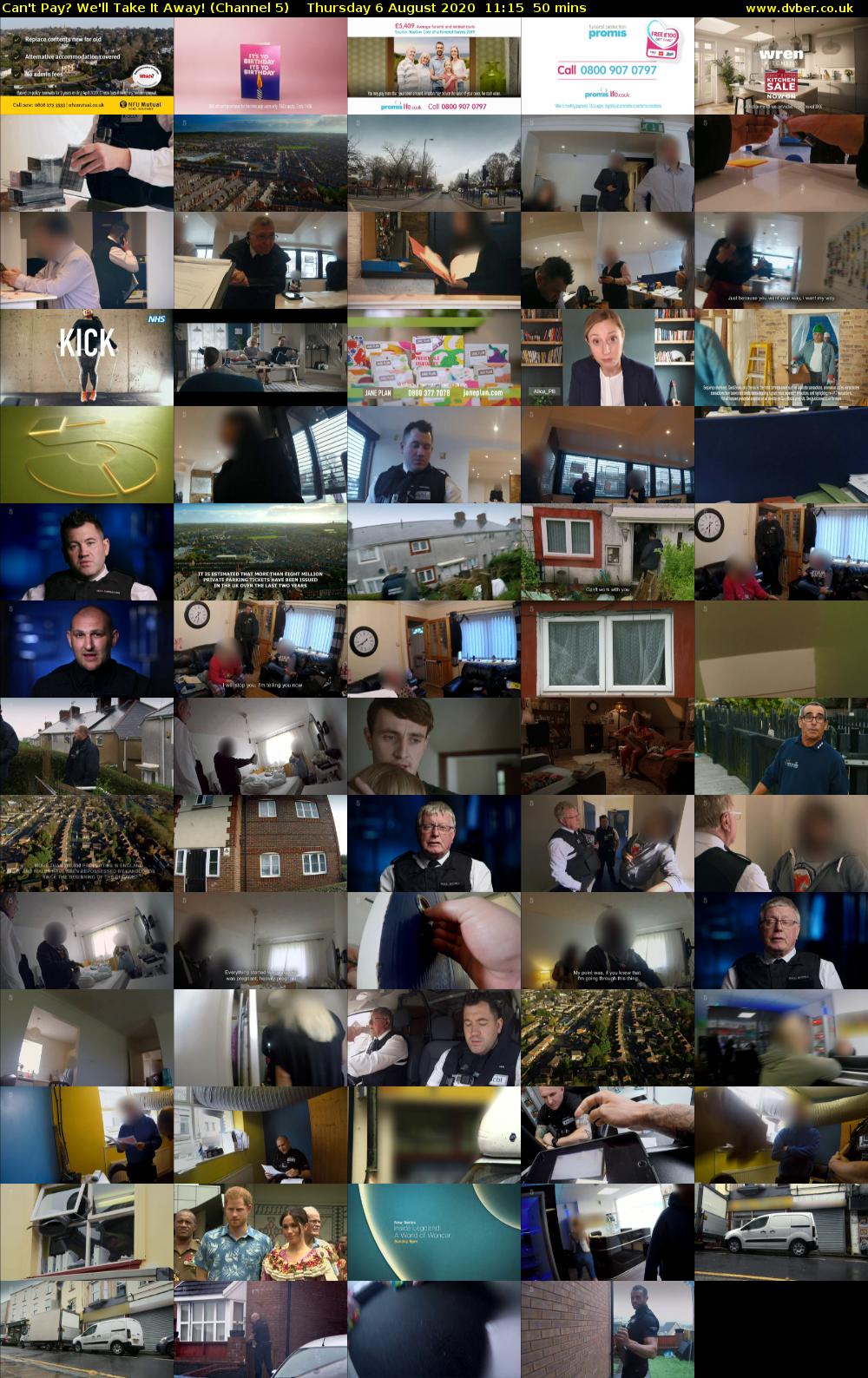 Can't Pay? We'll Take It Away! (Channel 5) Thursday 6 August 2020 11:15 - 12:05