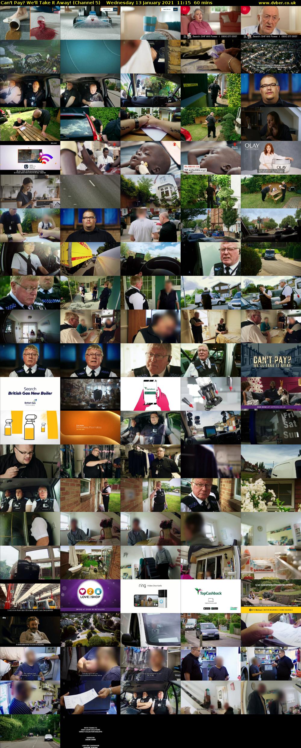 Can't Pay? We'll Take It Away! (Channel 5) Wednesday 13 January 2021 11:15 - 12:15